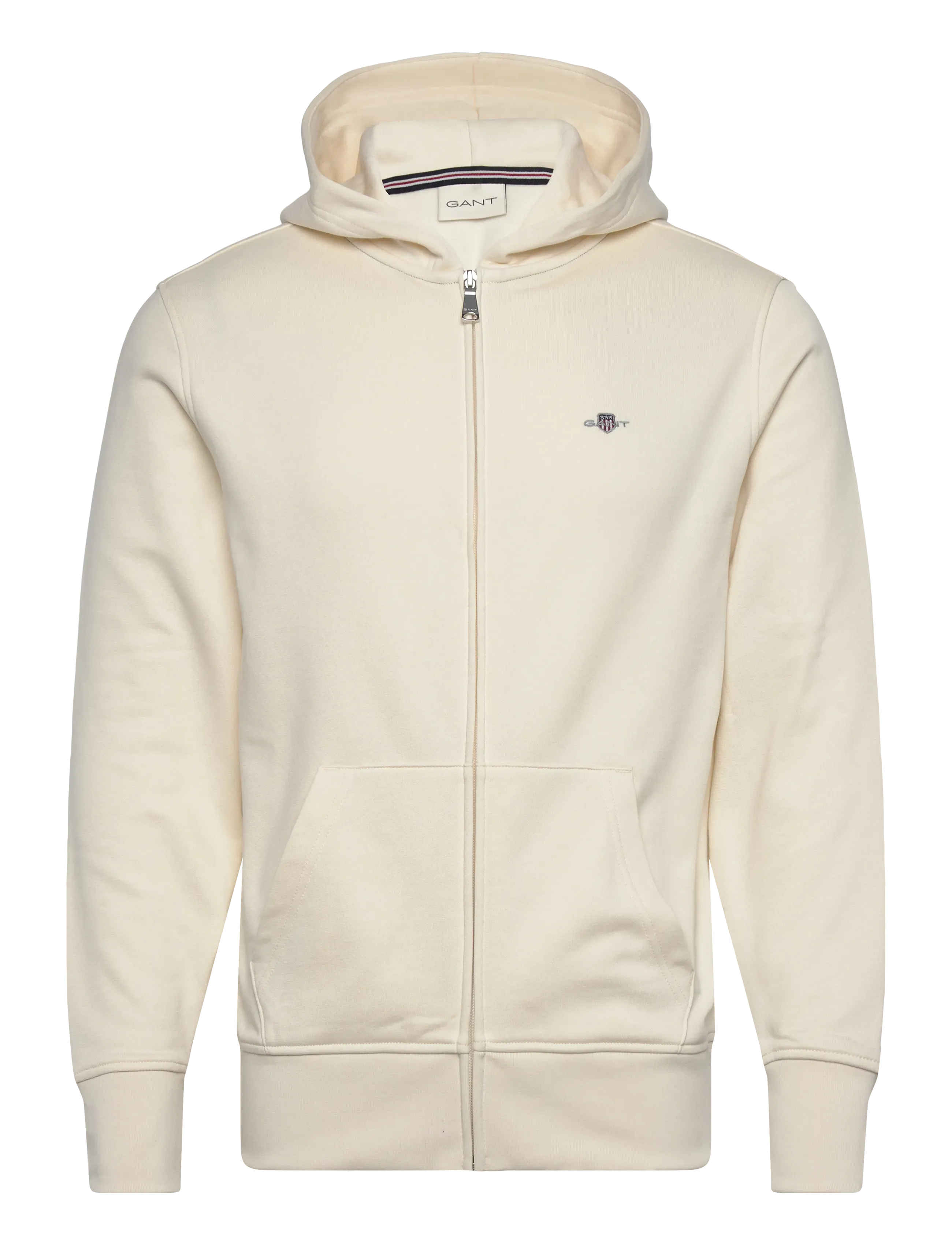 GANT SHIELD LOGO ZIP HOODIE - Kleidung - CREAM / cream