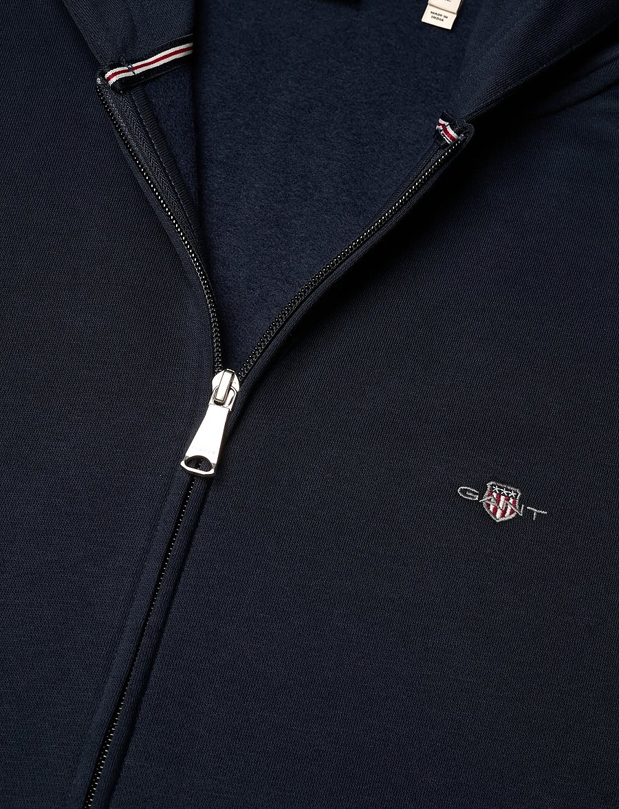 Gant - SHIELD LOGO ZIP HOODIE - kapuzenpullover - marine - 2