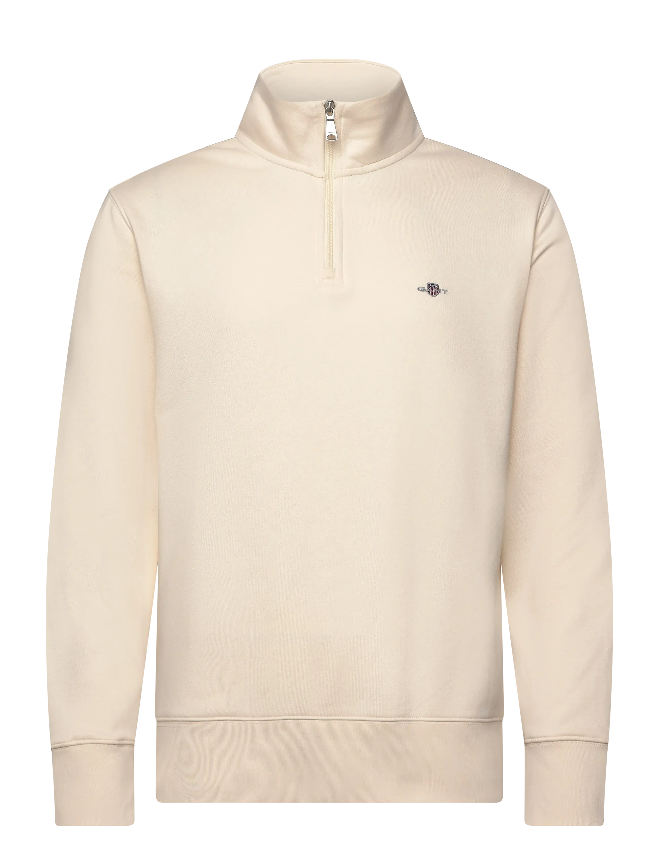 GANT SHIELD LOGO HALF ZIP SWEAT - Kleidung - CREAM / cream