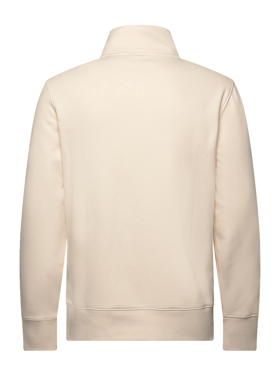Gant - Shield Logo Half-Zip Sweatshirt - sweatshirts - cream - 1