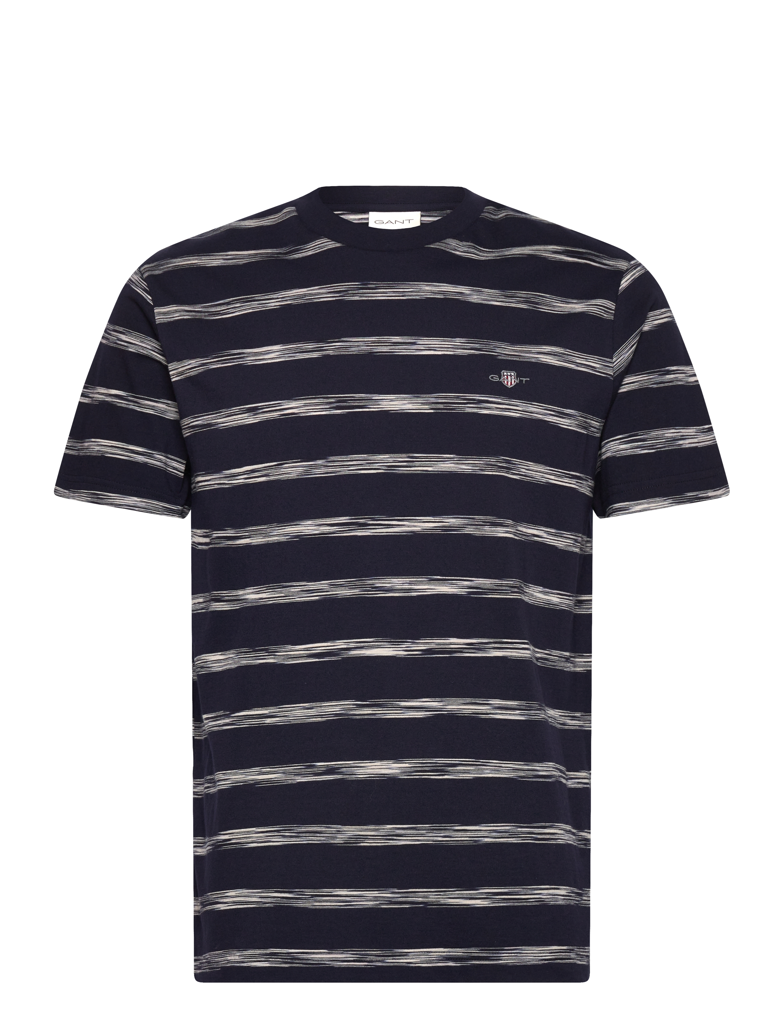 Gant STRIPED SS T-SHIRT - Gant - EVENING BLUE / navy