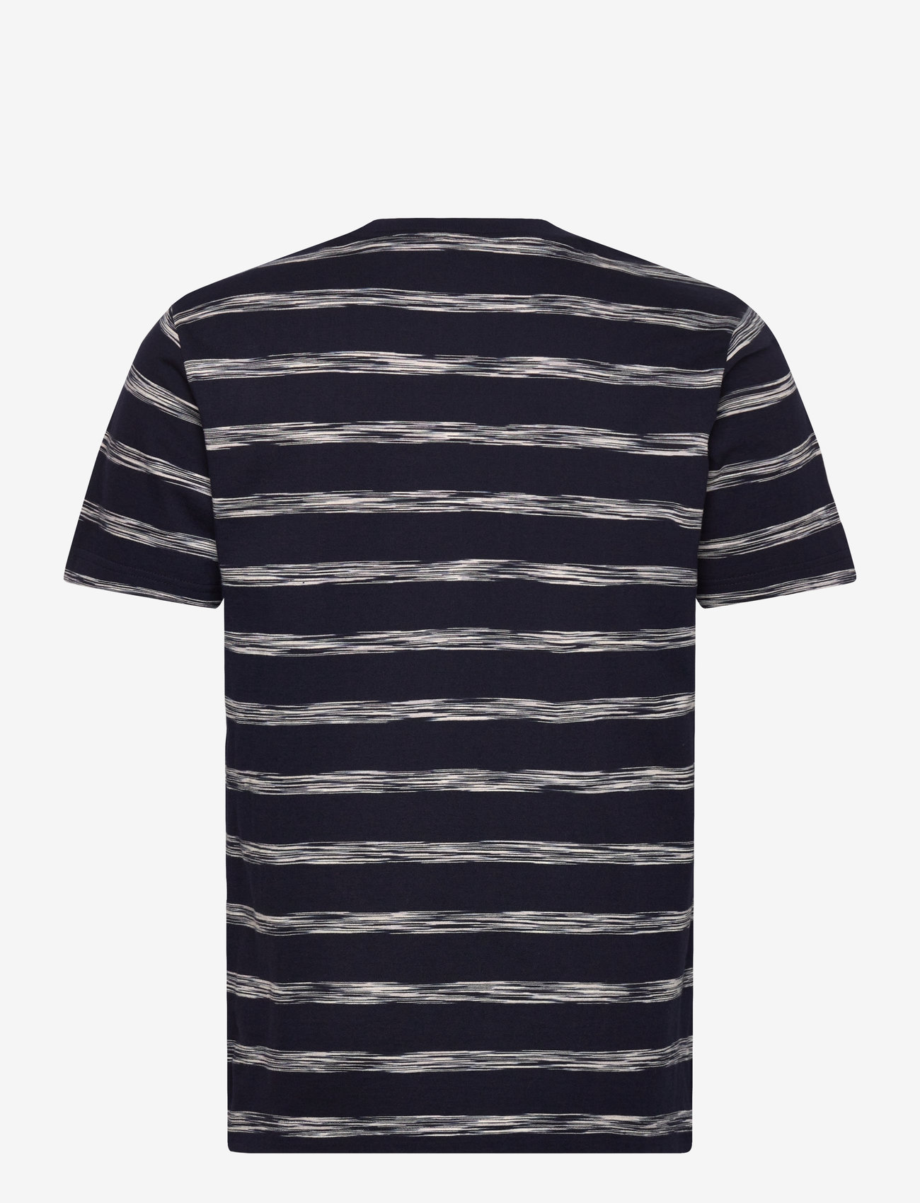 GANT - STRIPED SS T-SHIRT - kortärmade t-shirts - evening blue - 1