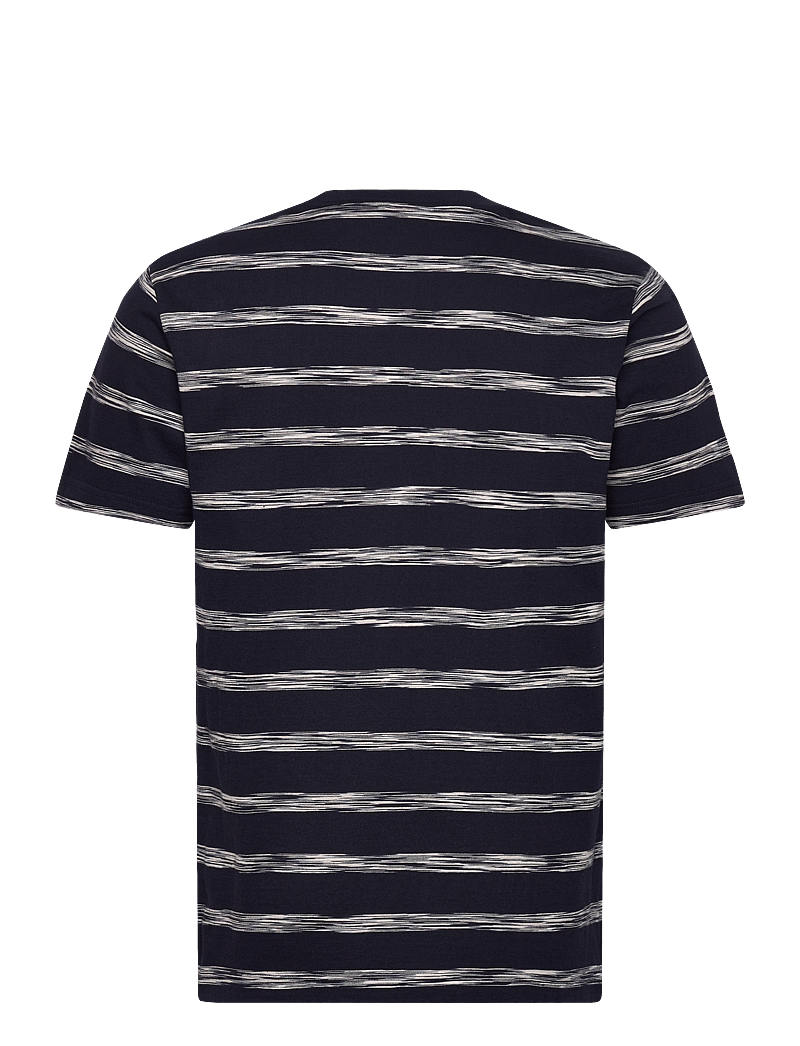 GANT - STRIPED SS T-SHIRT - kurzärmelig - evening blue - 1