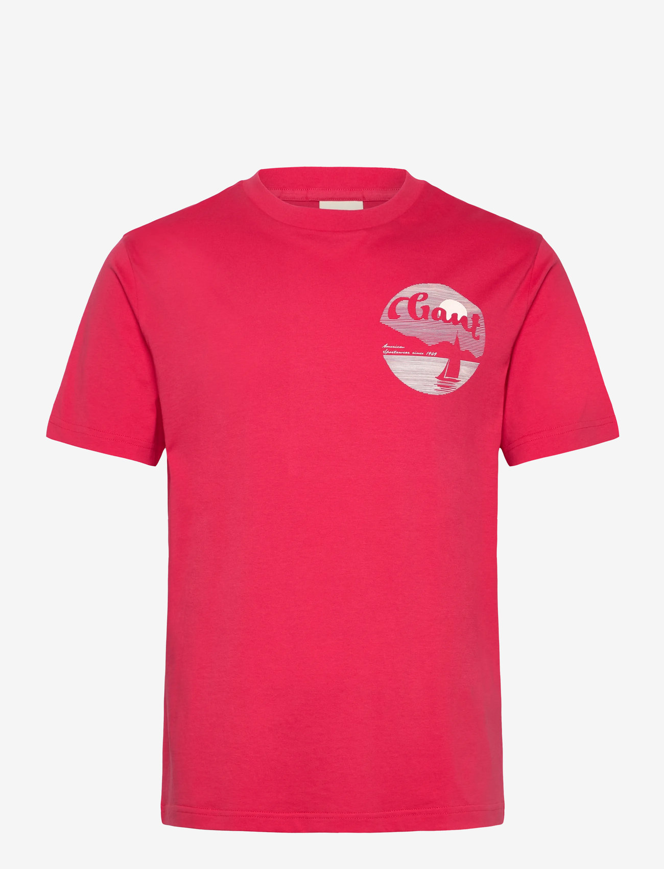 GANT - GRAPHIC T-SHIRT - kortärmade t-shirts - watermelon red - 0