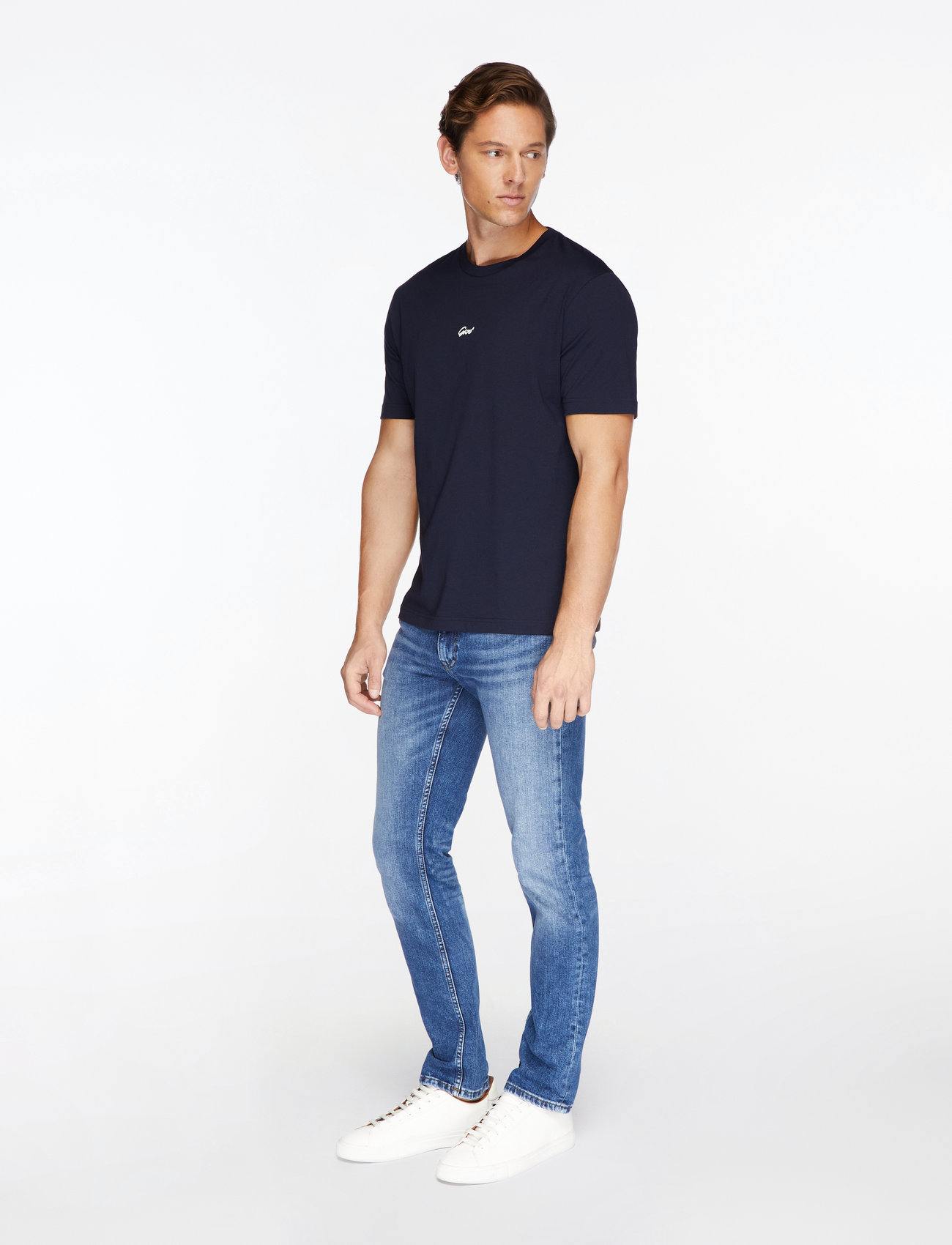 GANT - SMALL GRAPHIC T-SHIRT - kortærmede t-shirts - evening blue - 3