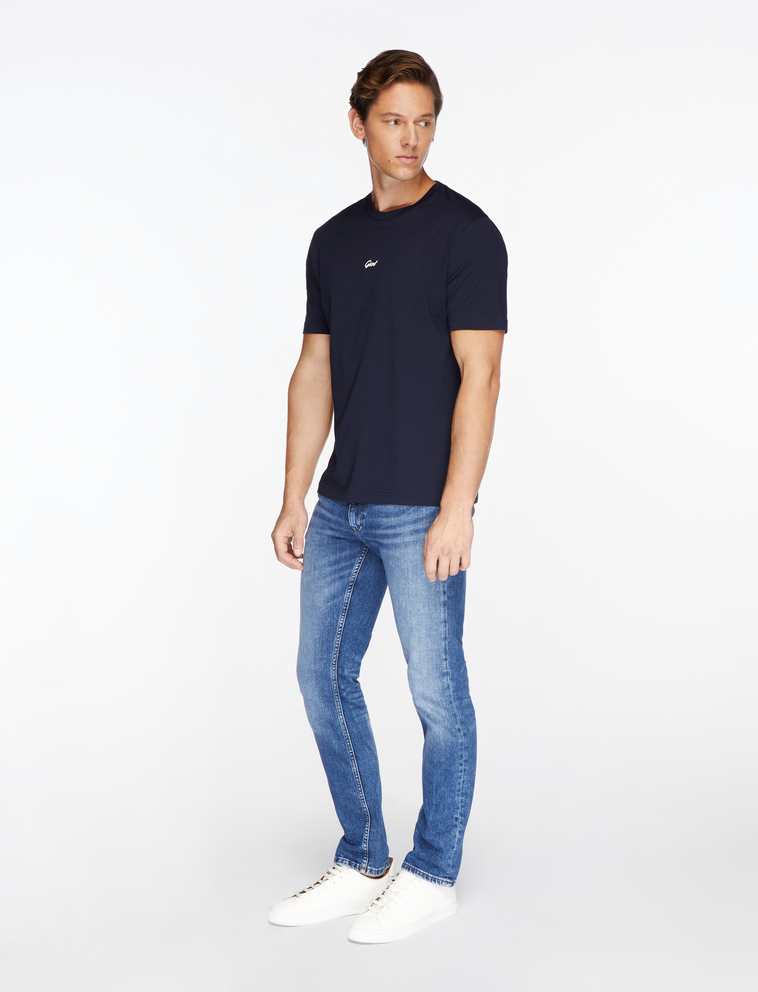 Gant - SMALL GRAPHIC T-SHIRT - marškinėliai trumpomis rankovėmis - evening blue - 3