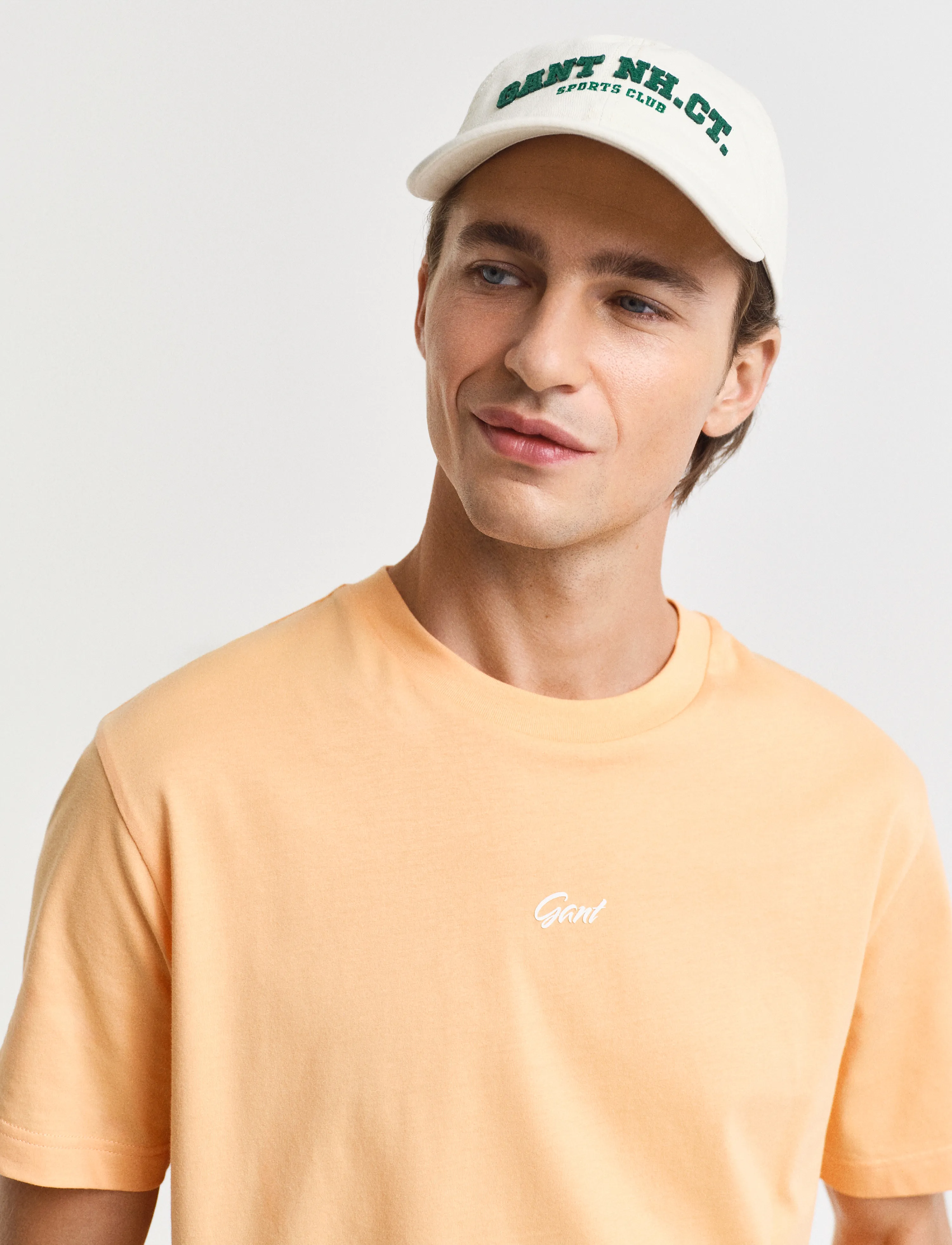 Gant - SMALL GRAPHIC T-SHIRT - lühikeste varrukatega t-särgid - peachy orange - 3