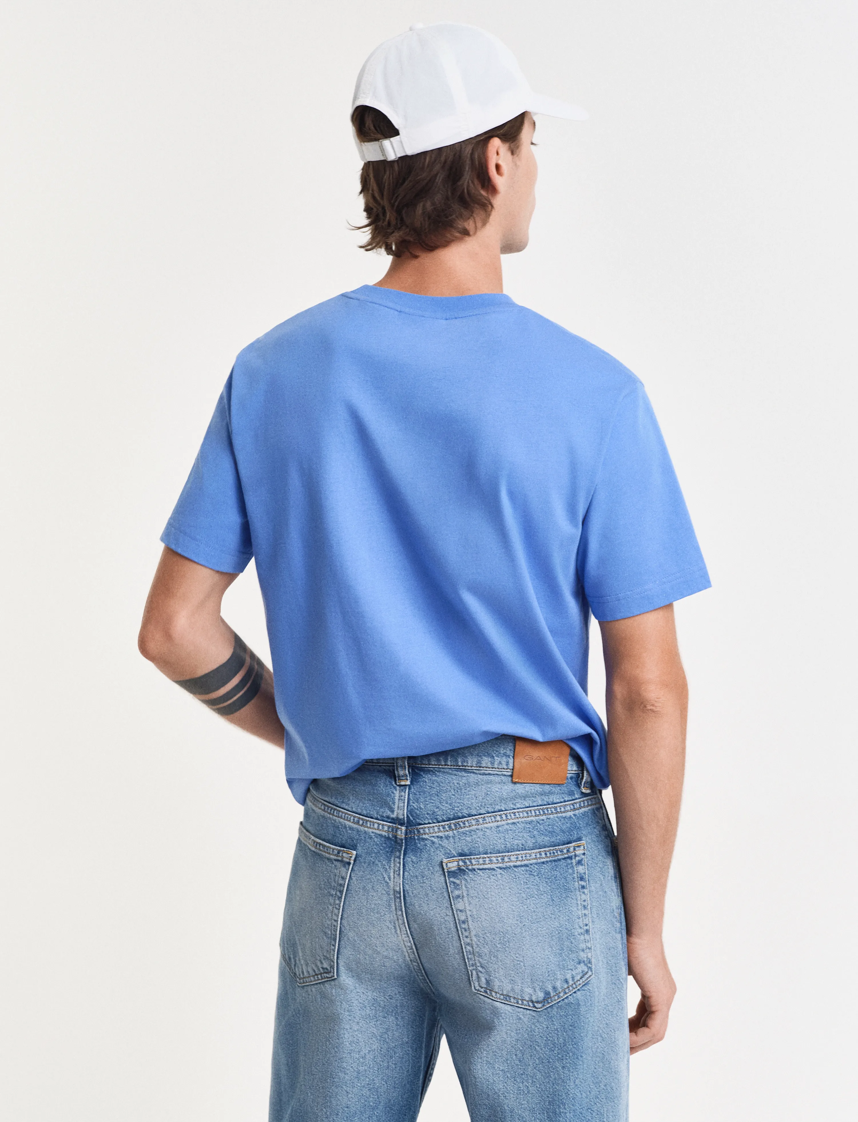 Gant - SMALL GRAPHIC T-SHIRT - krótki rękaw - perfect blue - 3