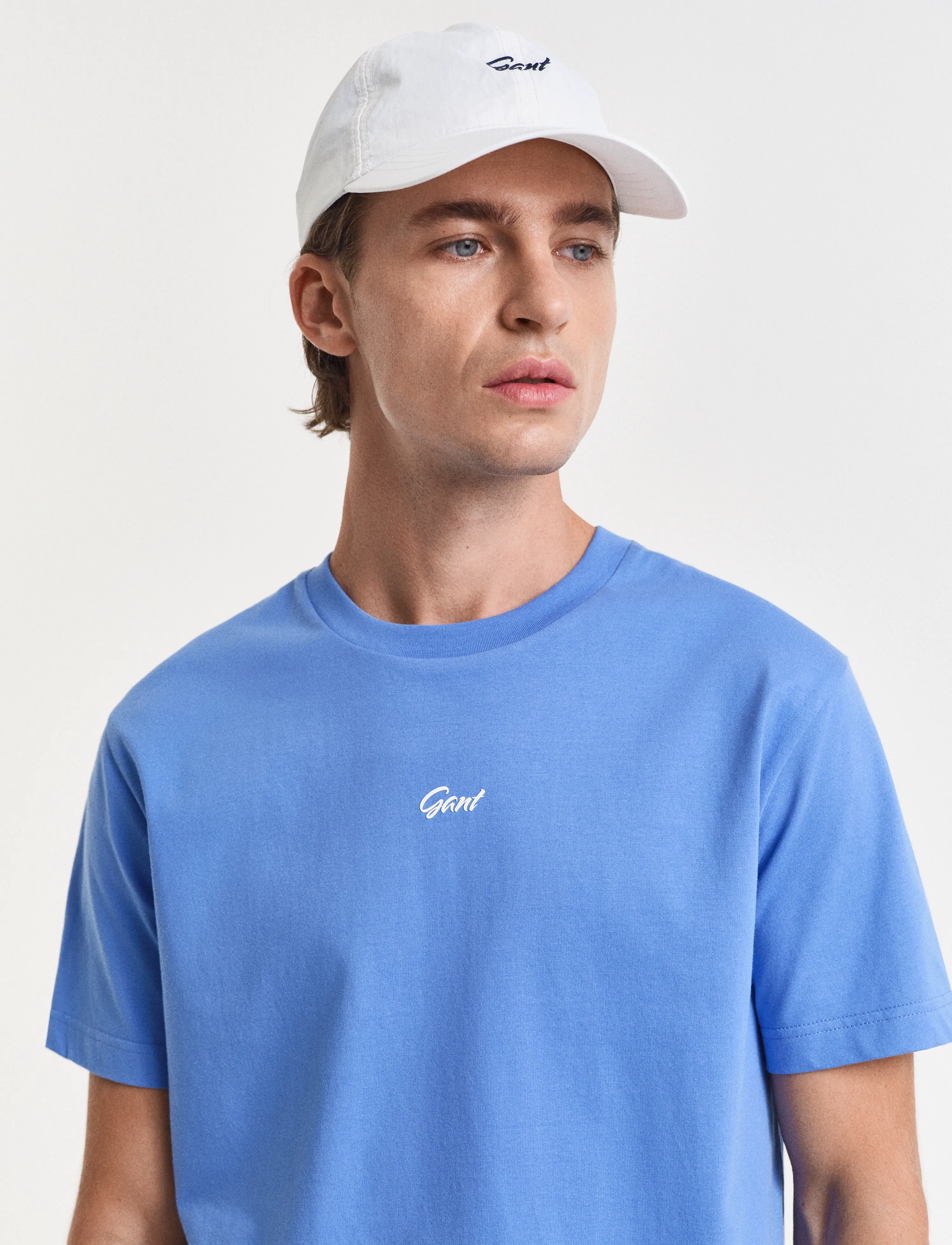 Gant - SMALL GRAPHIC T-SHIRT - krótki rękaw - perfect blue - 4