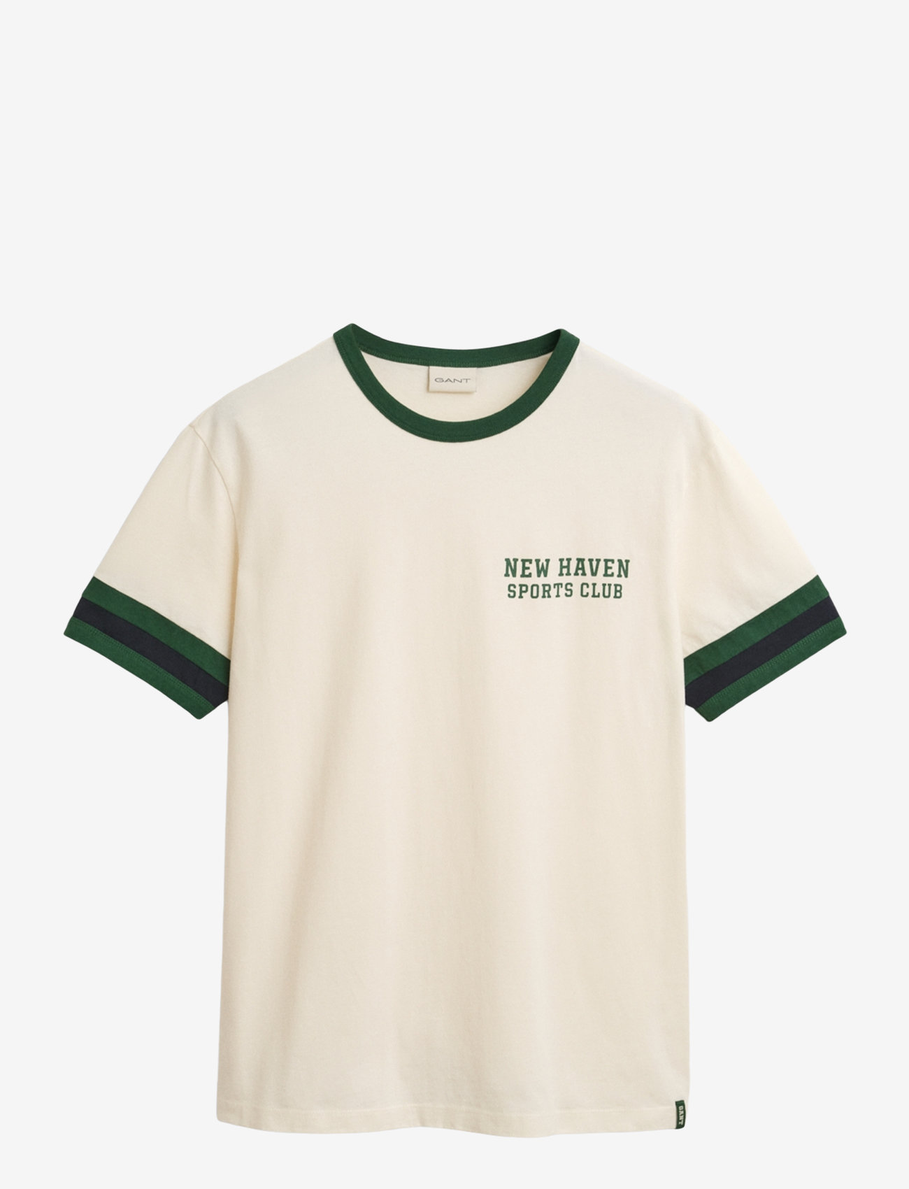 GANT - GRAPHIC T-SHIRT - kortærmede t-shirts - cream - 1