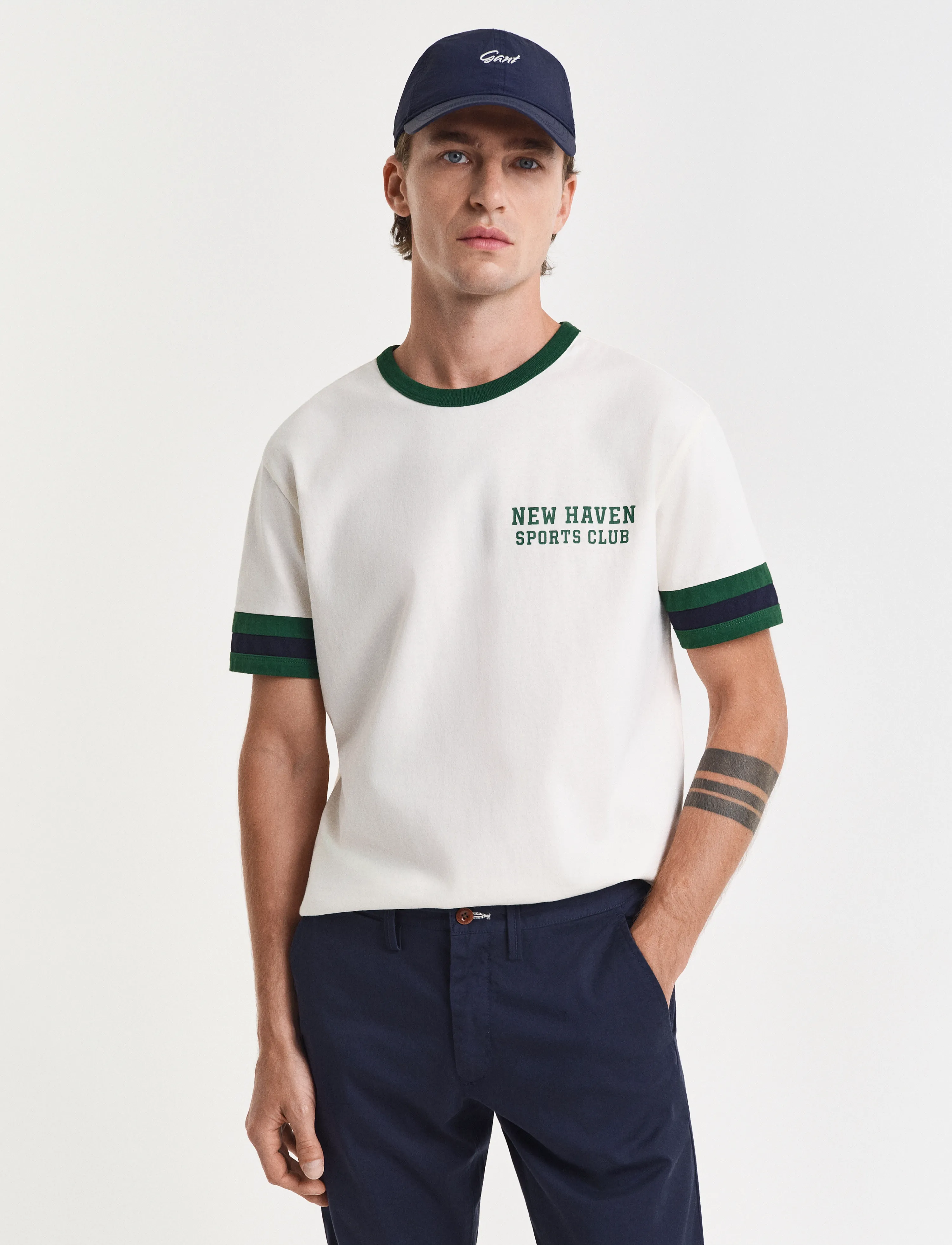 Gant GRAPHIC T-SHIRT - 4 for 3 - CREAM / cream