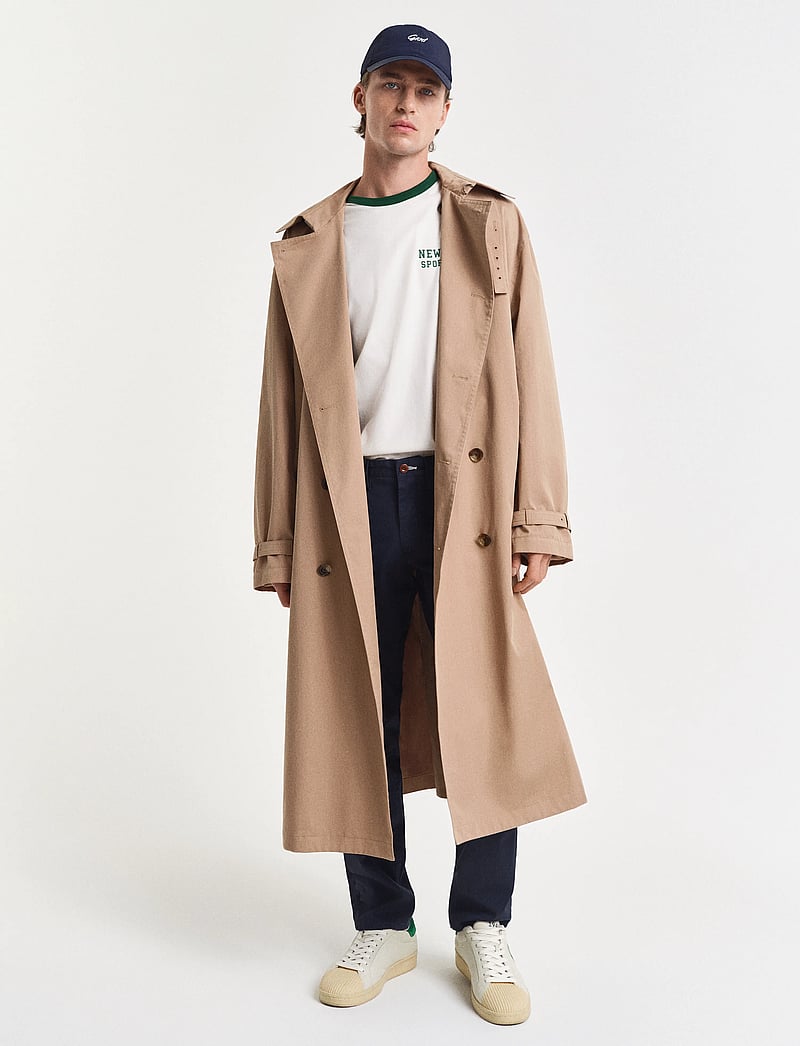 GANT - GRAPHIC T-SHIRT - kortærmede t-shirts - cream - 4