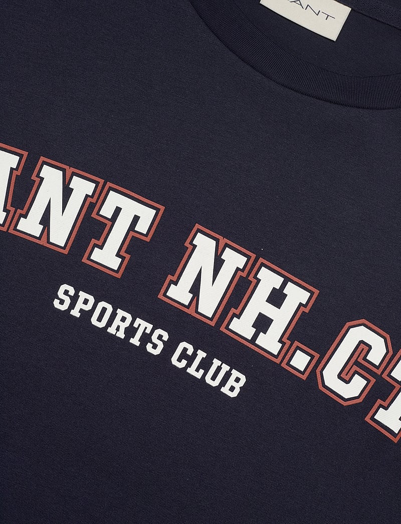 GANT - GRAPHIC SS T-SHIRT - kortærmede t-shirts - evening blue - 2