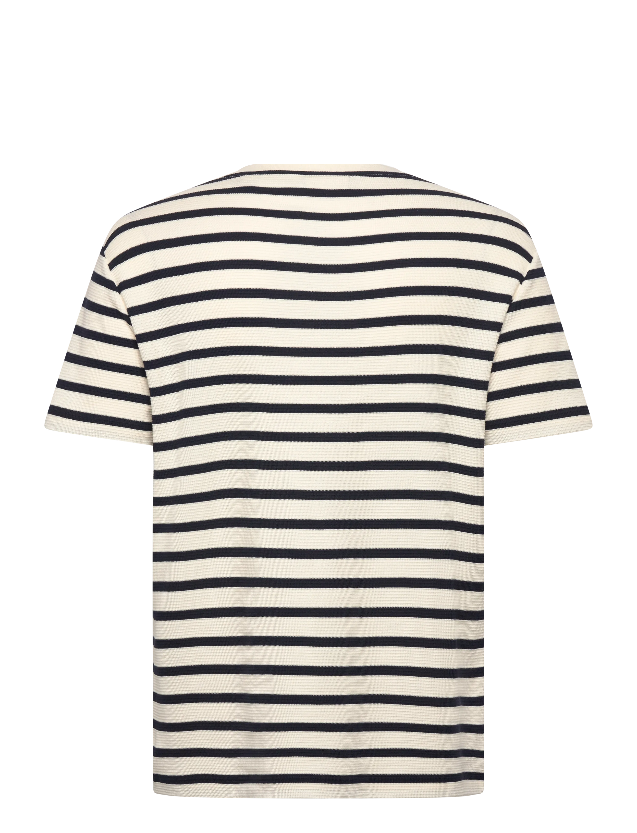 Gant - WAFFLE STRIPE SS T-SHIRT - cream - 1