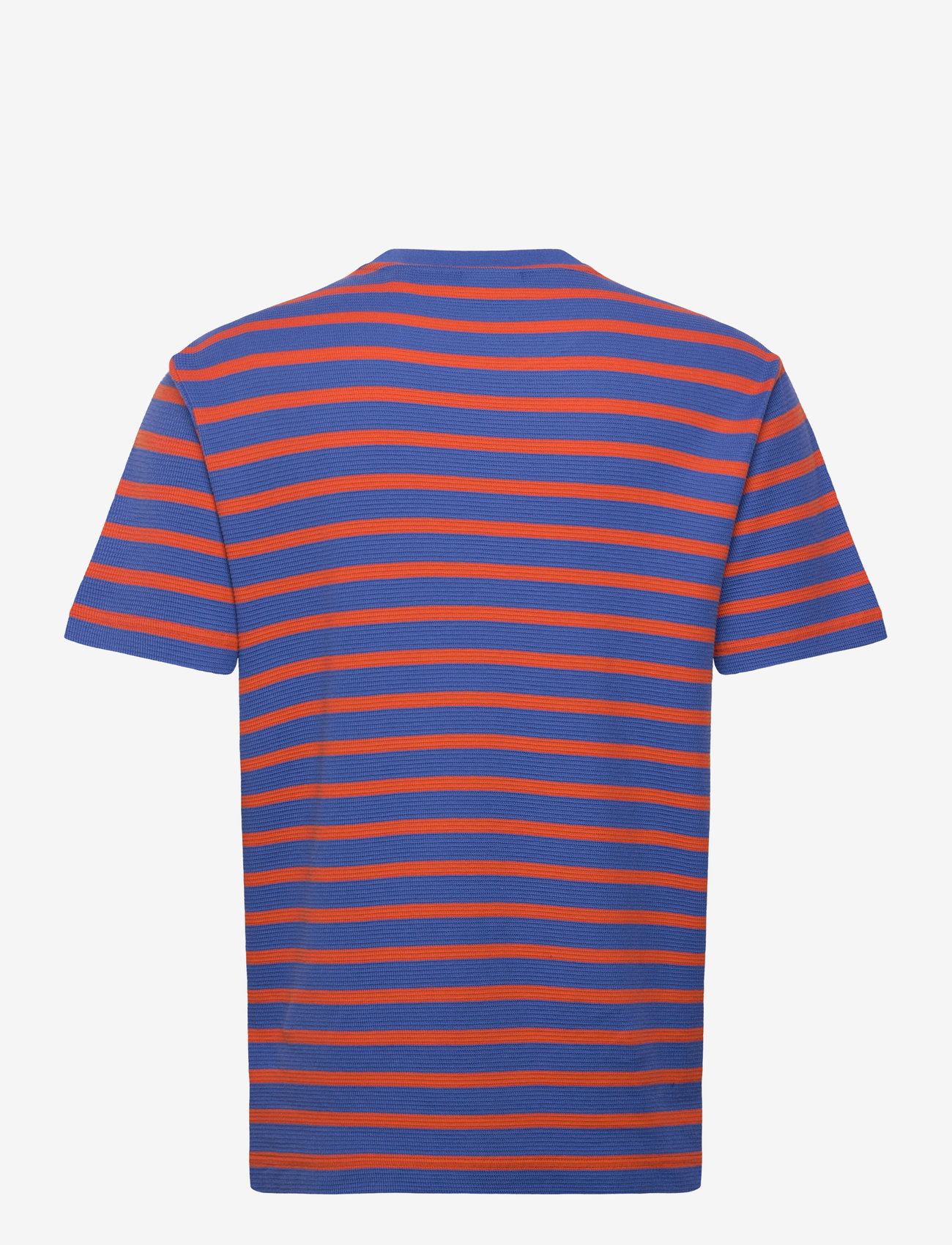 GANT - WAFFLE STRIPE SS T-SHIRT - kortärmade t-shirts - rich blue - 2