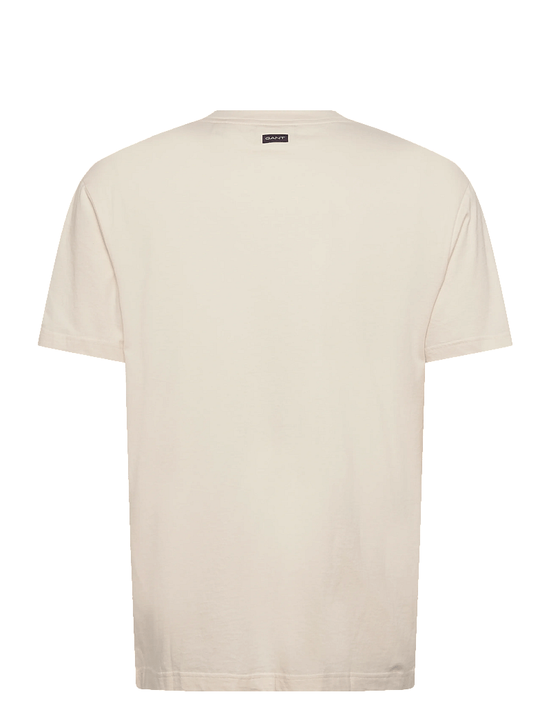 GANT - GRAPHIC SS T-SHIRT - lühikeste varrukatega t-särgid - cream - 1