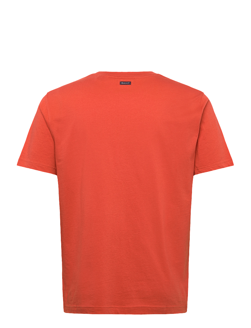 GANT - GRAPHIC SS T-SHIRT - kortärmade t-shirts - deep orange - 1