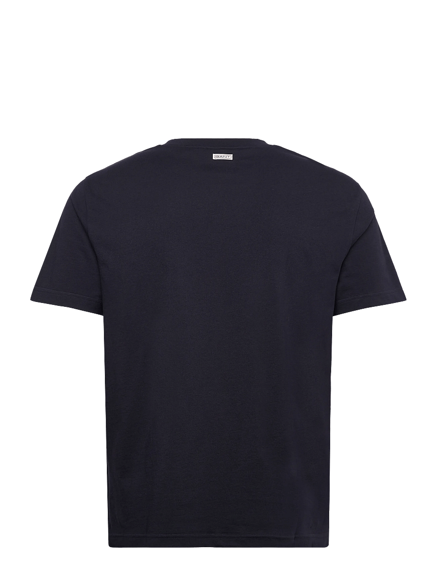 Gant - GRAPHIC SS T-SHIRT - kurzärmelig - evening blue - 1