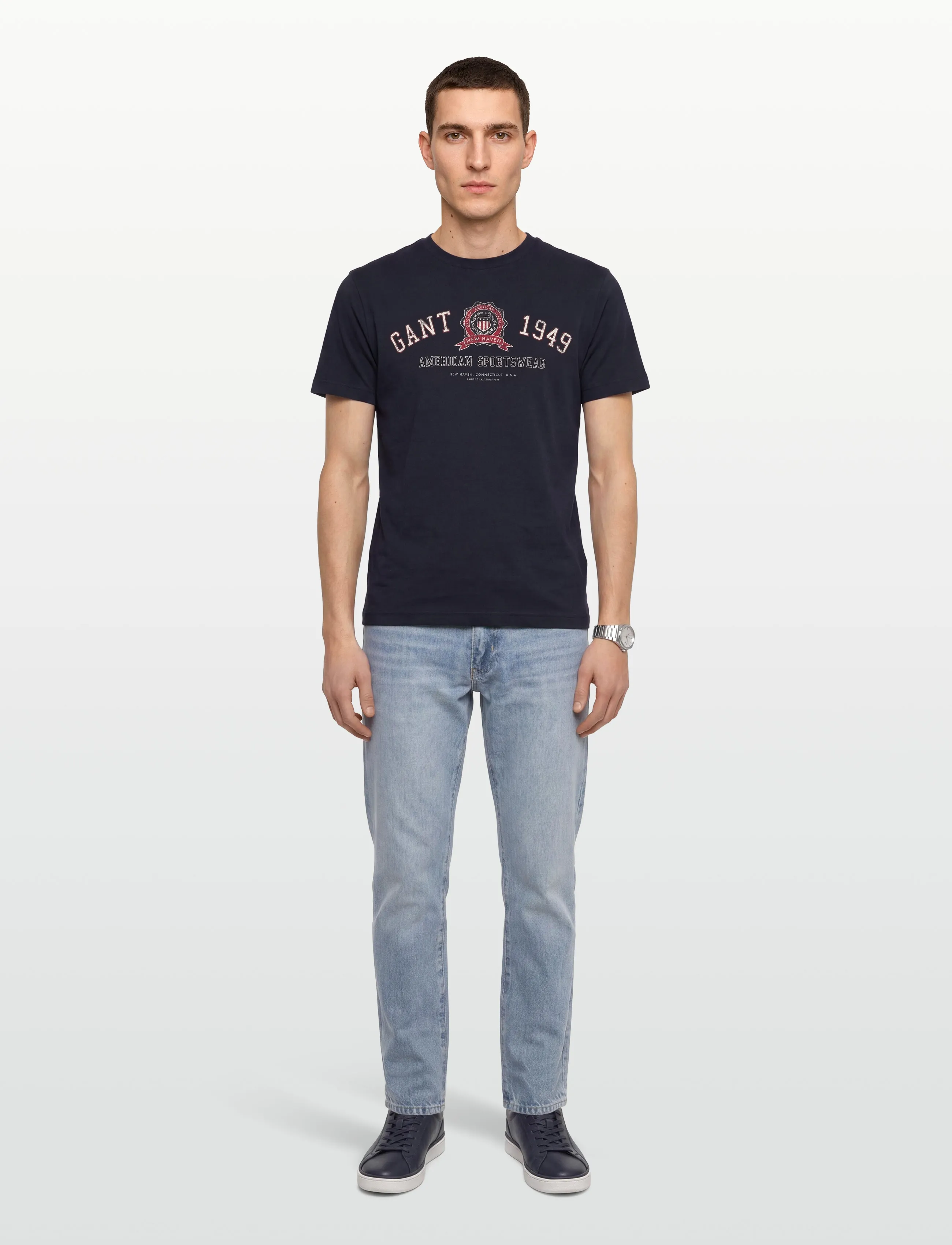 Gant GRAPHIC SS T-SHIRT - Nach Stil kaufen - EVENING BLUE / navy