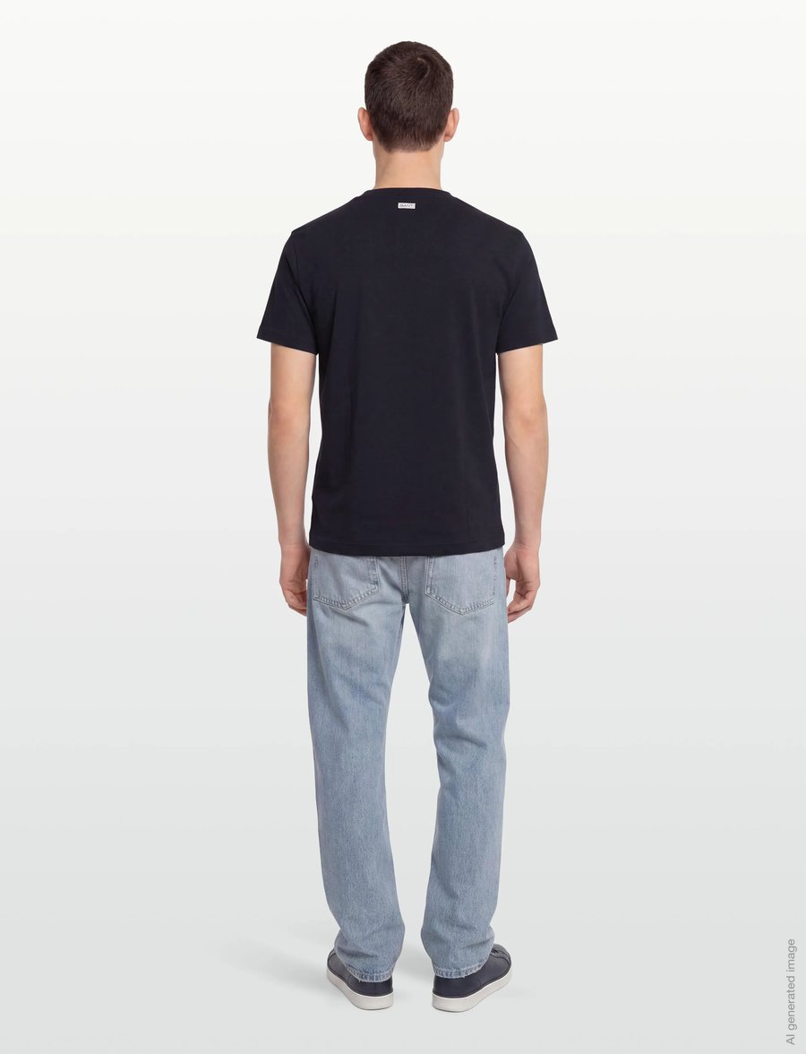 Gant - GRAPHIC SS T-SHIRT - kortærmede t-shirts - evening blue - 4