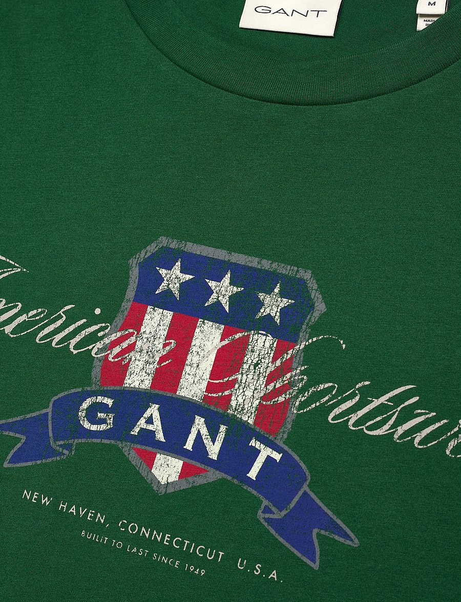 Gant - GRAPHIC SS T-SHIRT - t-shirts à manches courtes - forest green - 2