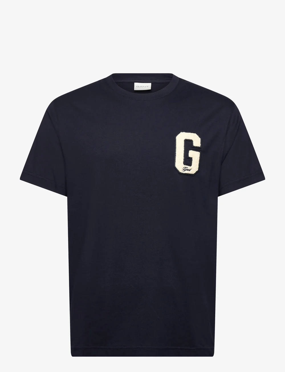 GANT - G BADGE SS T-SHIRT - kurzärmelig - evening blue - 0