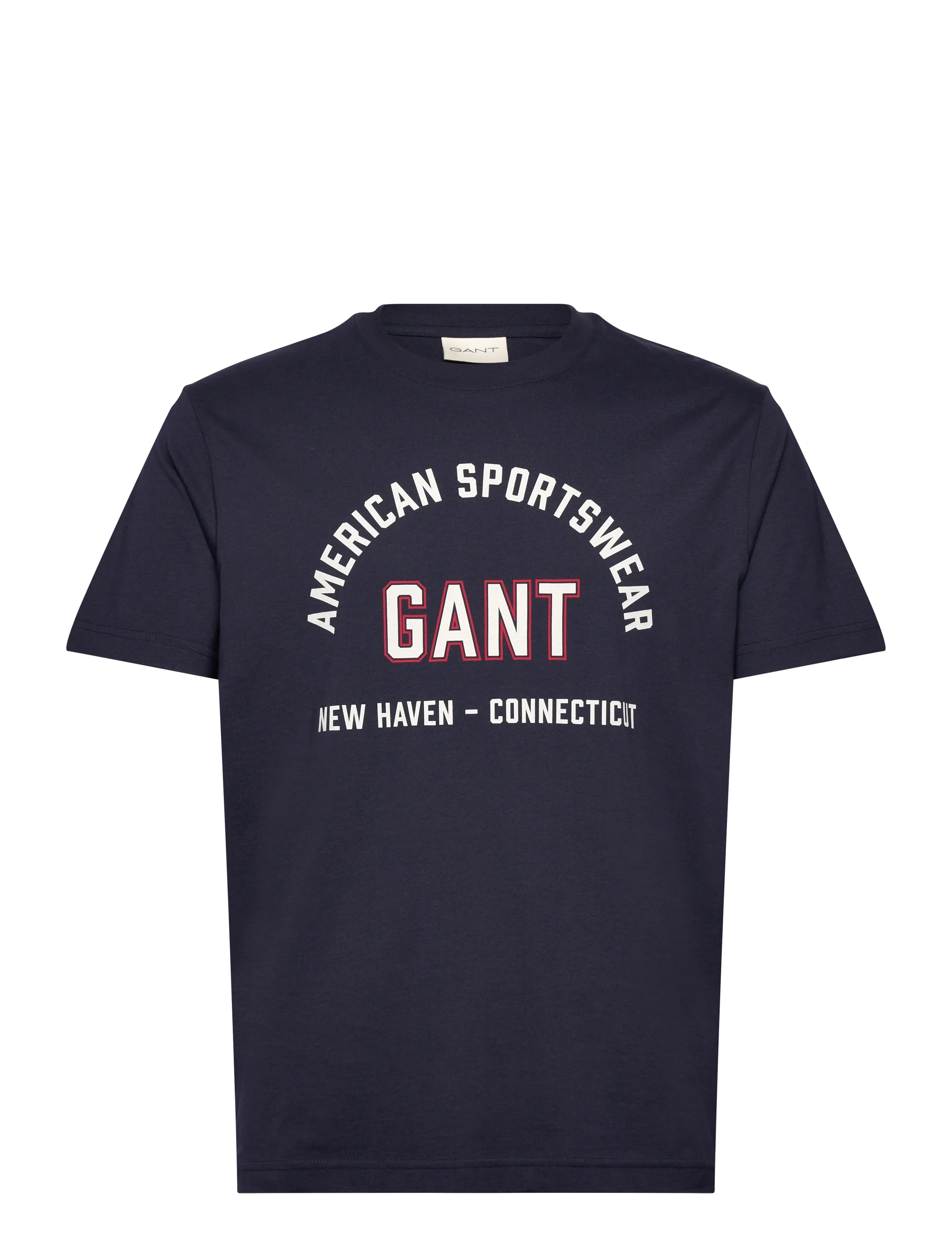 Gant - PRINTED GRAPHIC SS T-SHIRT - kurzärmelig - evening blue - 0