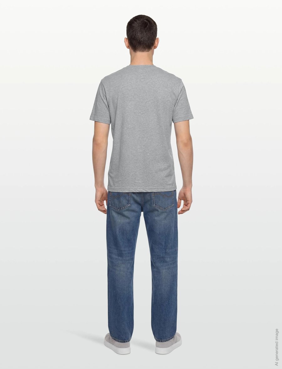 Gant - PRINTED GRAPHIC SS T-SHIRT - kurzärmelige t-shirts - grey melange - 4
