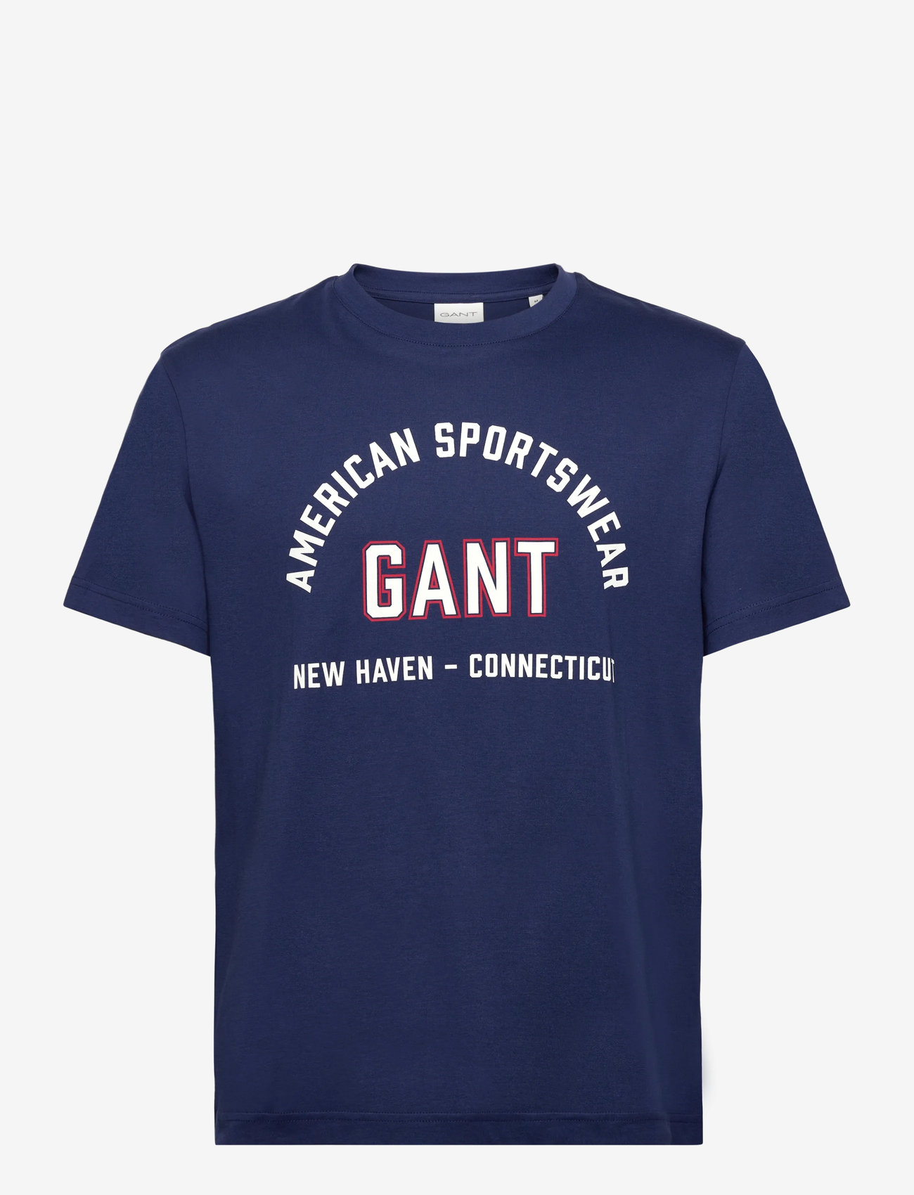 GANT - PRINTED GRAPHIC SS T-SHIRT - kortärmade t-shirts - persian blue - 0