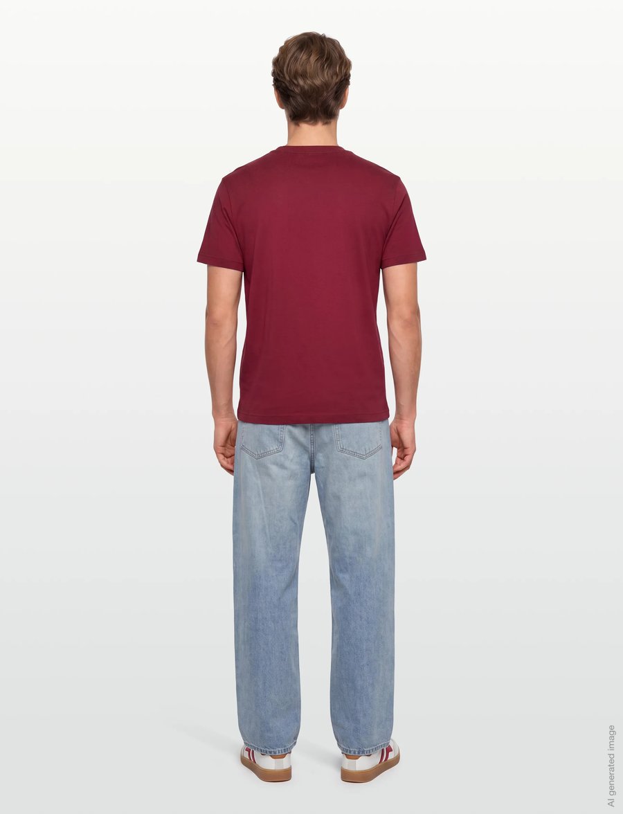 Gant - PRINTED GRAPHIC SS T-SHIRT - kurzärmelige t-shirts - plumped red - 4