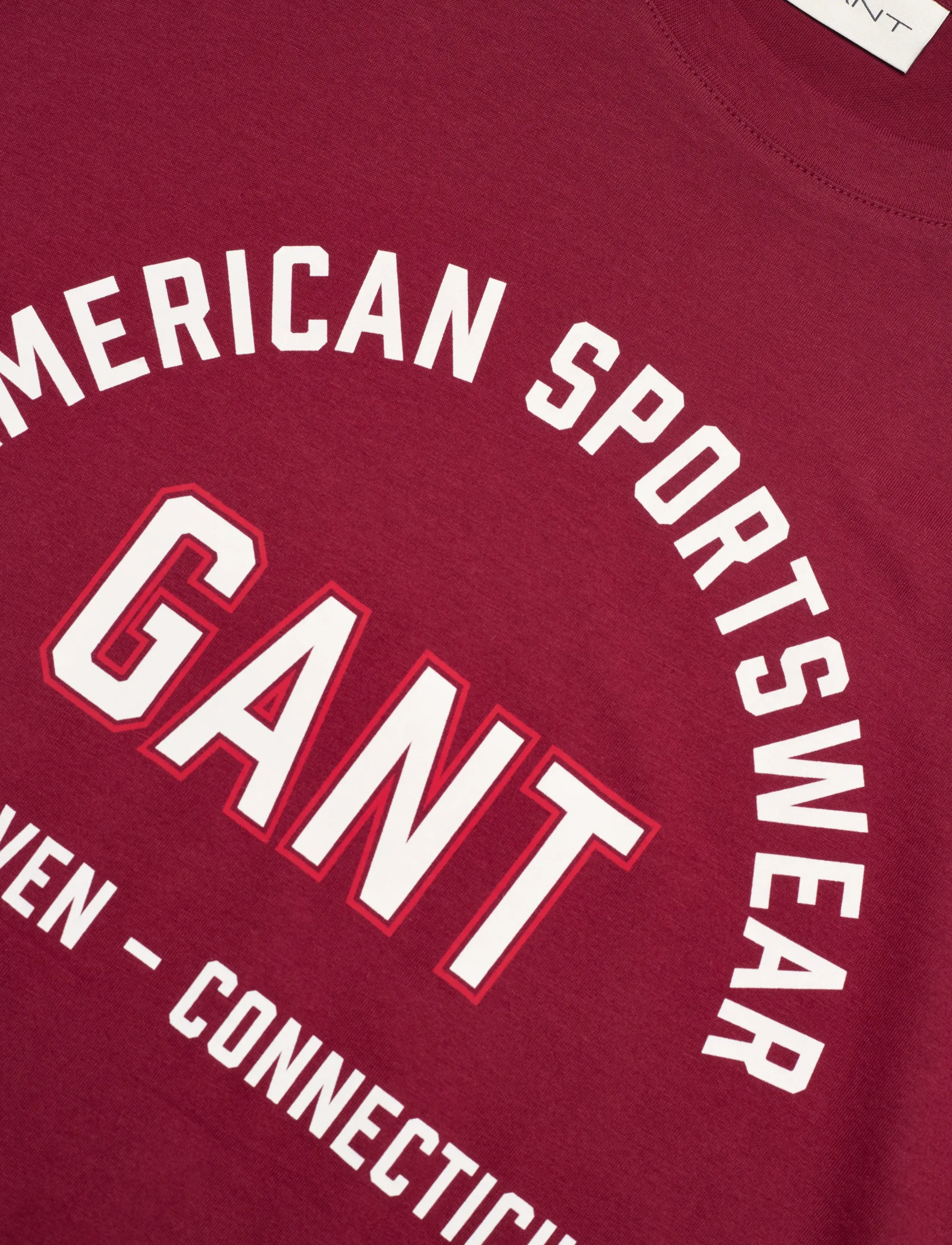Gant - PRINTED GRAPHIC SS T-SHIRT - kortærmede t-shirts - plumped red - 2