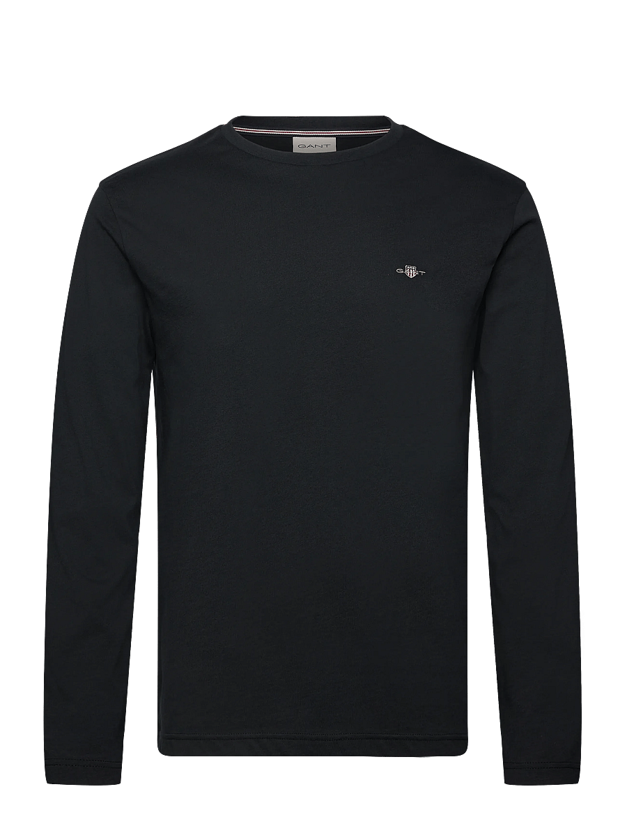 Gant - SHIELD LOGO LS T-SHIRT - osta olukorra järgi - black - 0
