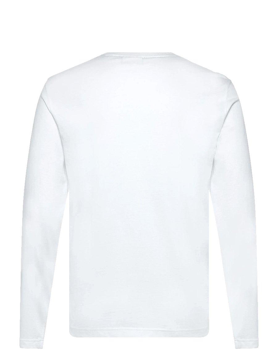 Gant - SHIELD LOGO LS T-SHIRT - pikkade varrukatega t-särgid - white - 1