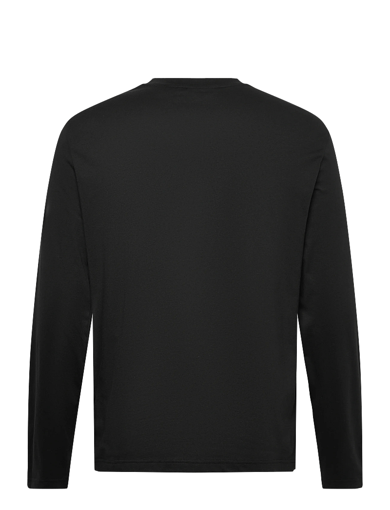 GANT - REG TONAL SHIELD LS T-SHIRT - langærmede t-shirts - black - 1