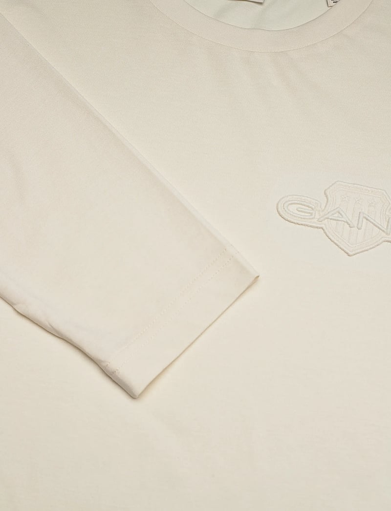 GANT - REG TONAL SHIELD LS T-SHIRT - langärmelig - cream - 2