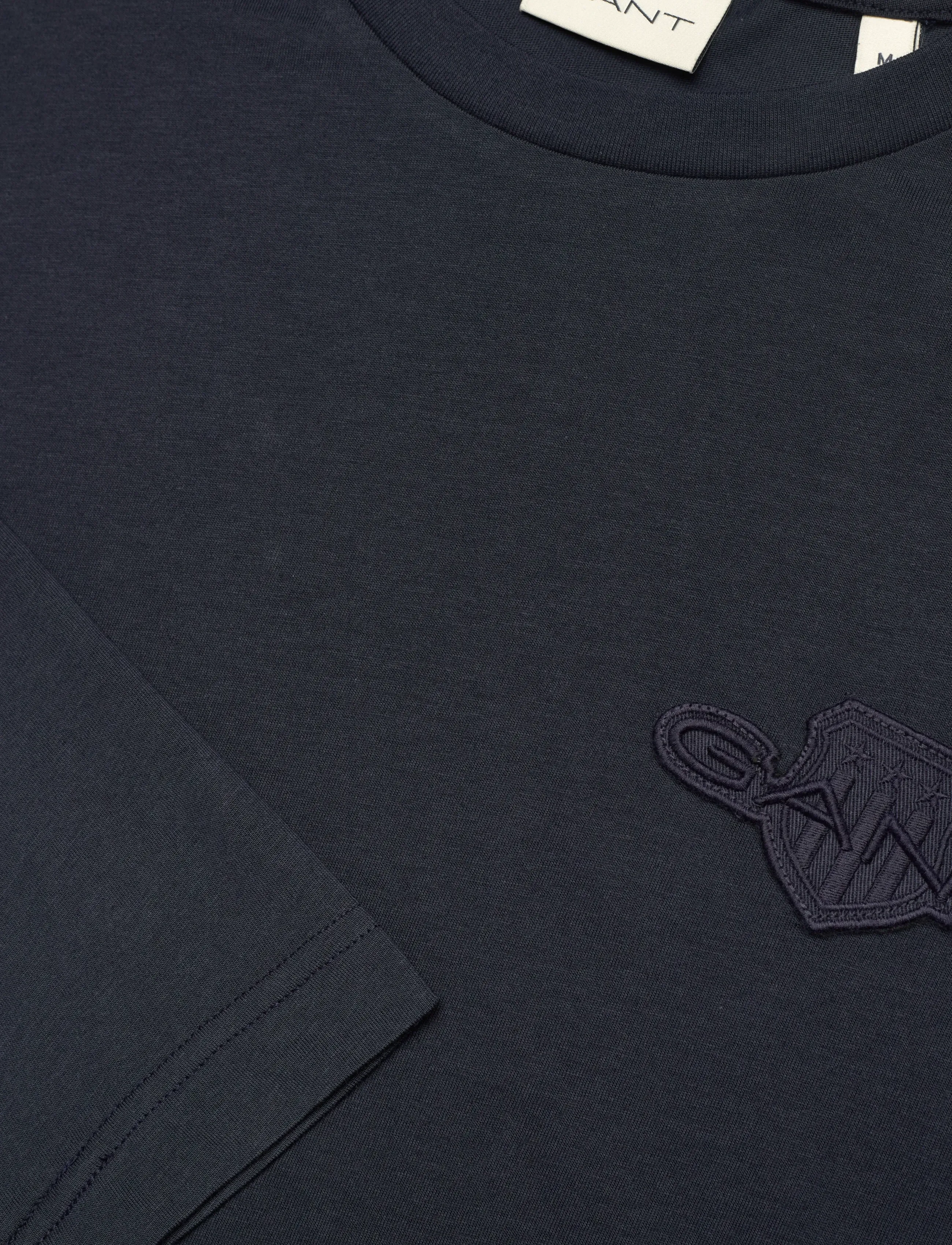 Gant - REG TONAL SHIELD LS T-SHIRT - t-krekli ar garām piedurknēm - evening blue - 2