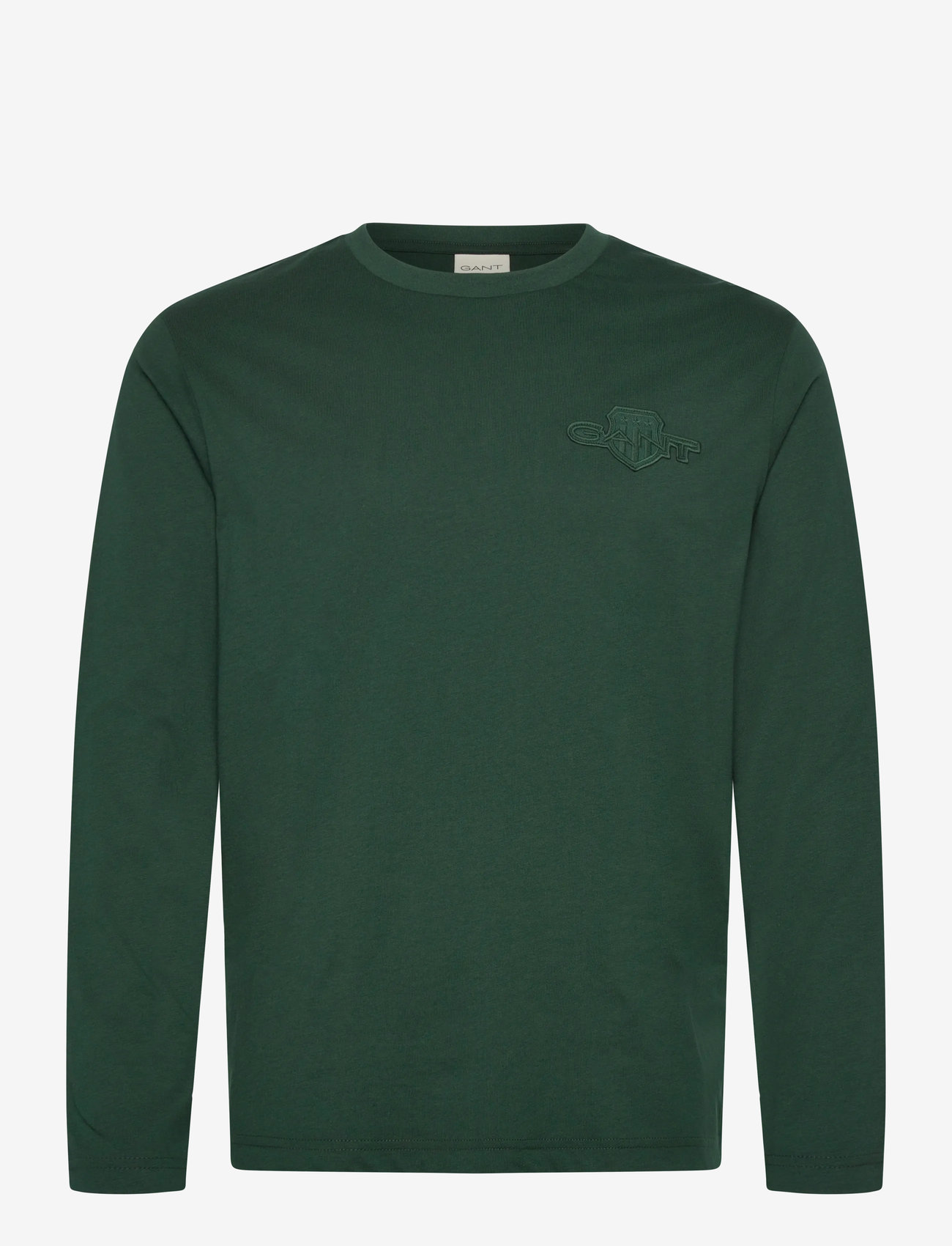 GANT - REG TONAL SHIELD LS T-SHIRT - langärmelig - tartan green - 0
