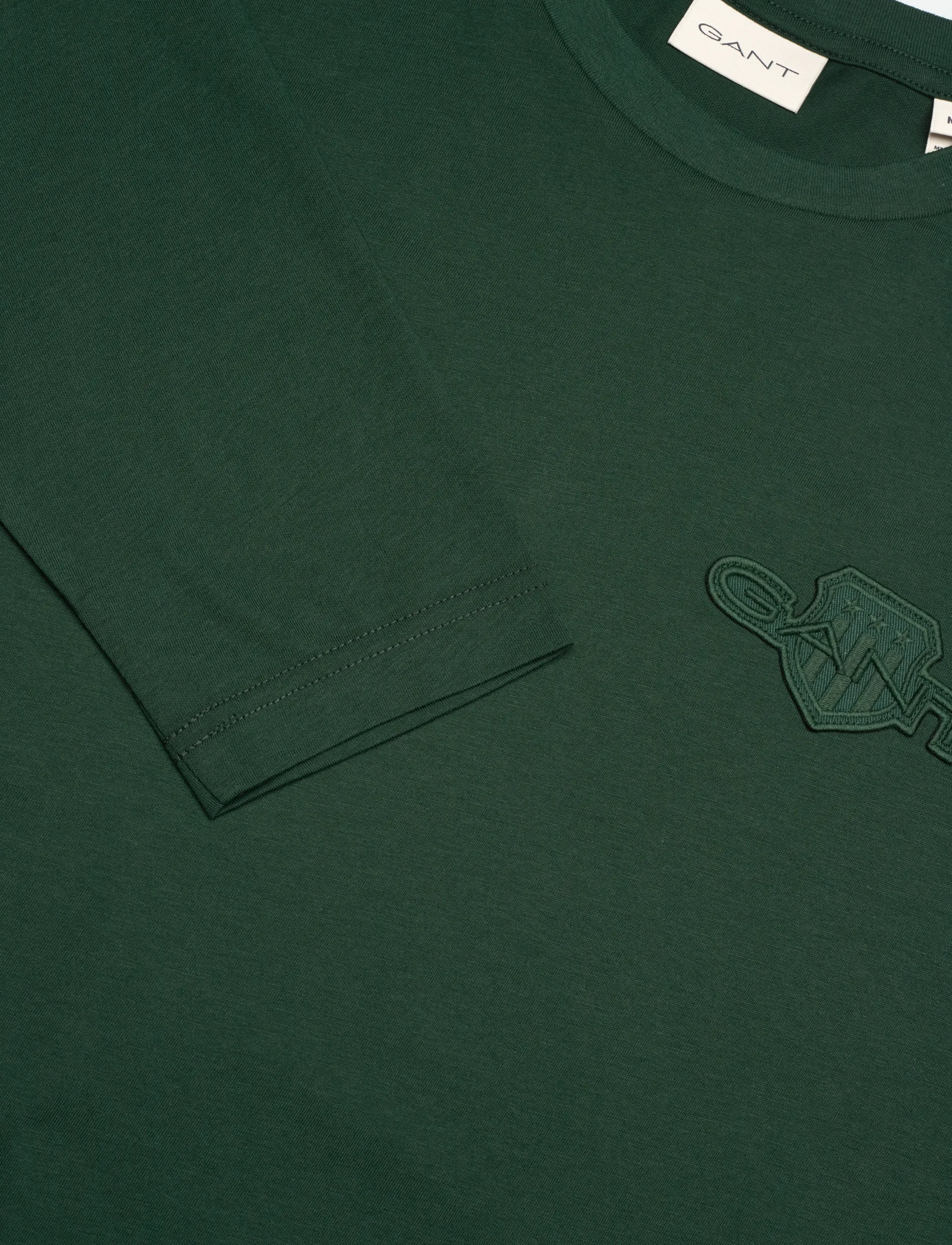 Gant - REG TONAL SHIELD LS T-SHIRT - langärmelig - tartan green - 2