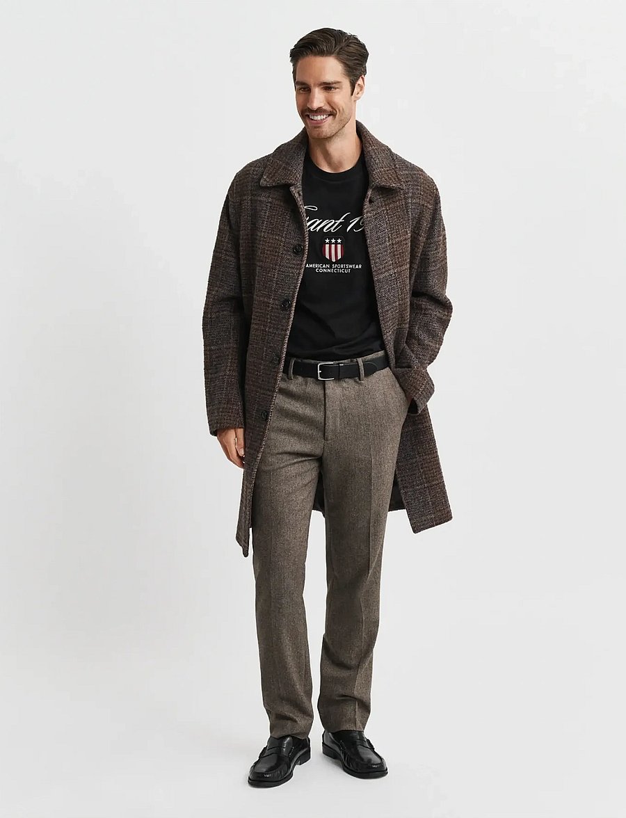 Gant - GRAPHIC SS T-SHIRT - kortærmede t-shirts - black - 4