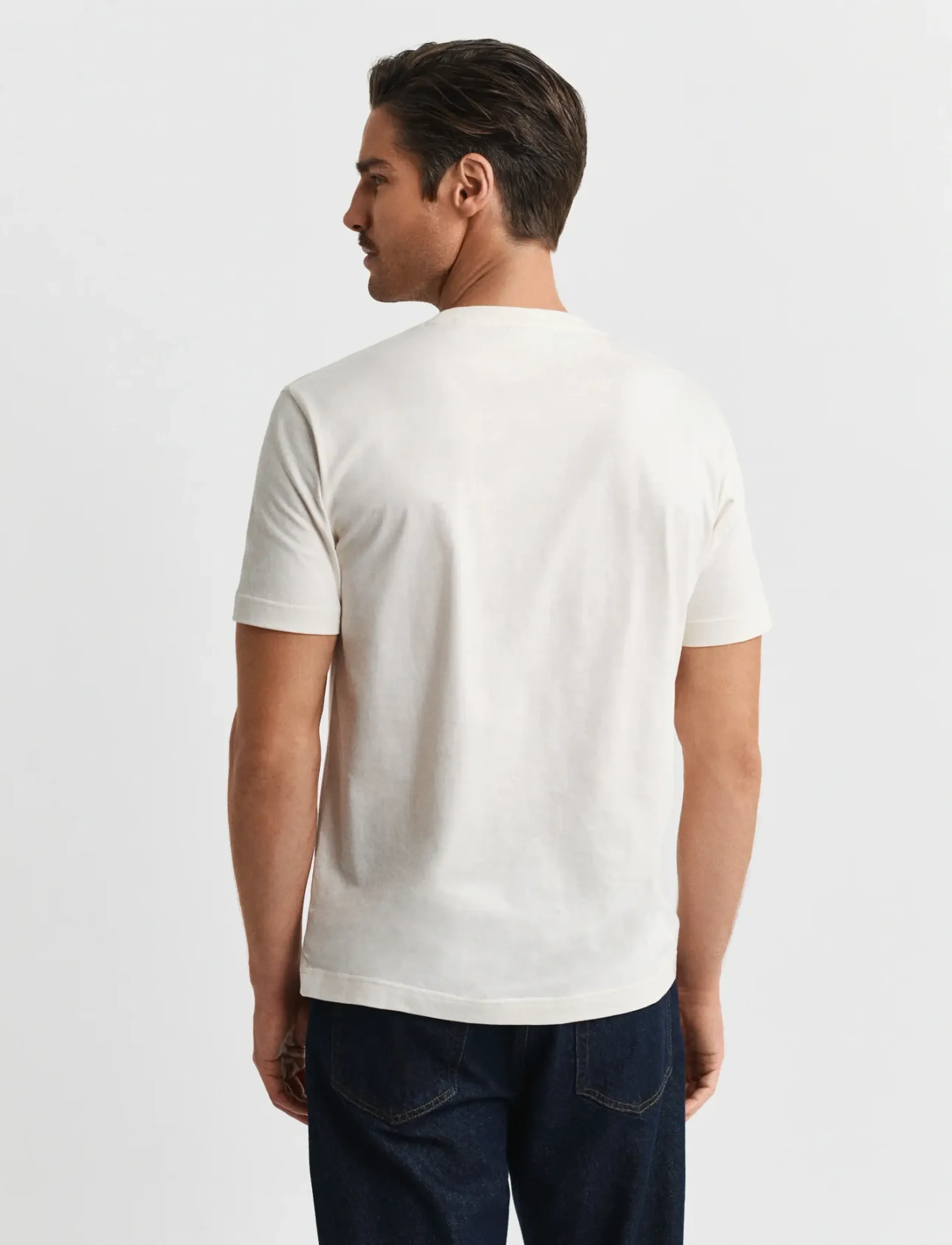 Gant - GRAPHIC SS T-SHIRT - kurzärmelig - cream - 2