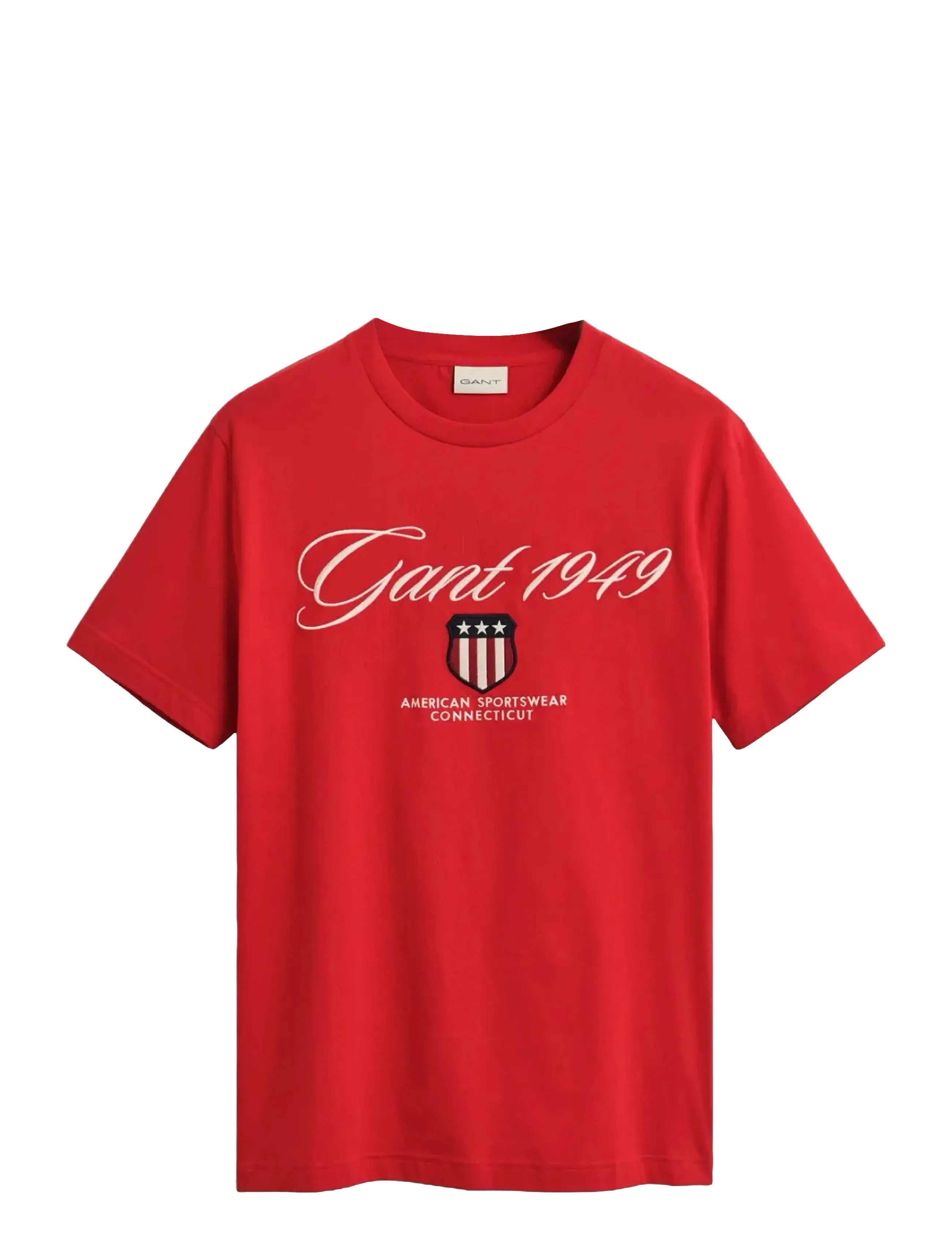 GANT GRAPHIC SS T-SHIRT - GANT - RUBY RED / red