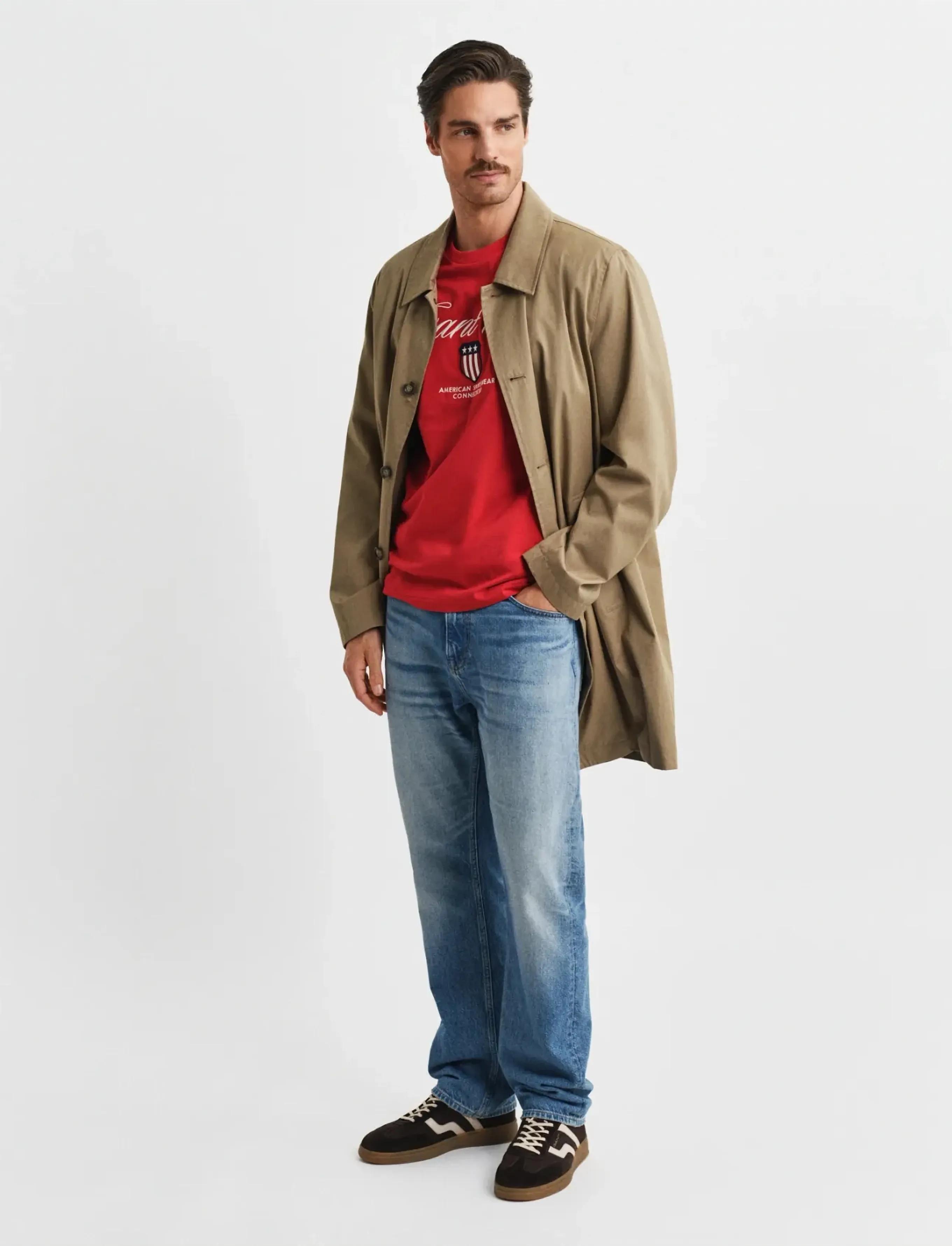 Gant - GRAPHIC SS T-SHIRT - kurzärmelig - ruby red - 4