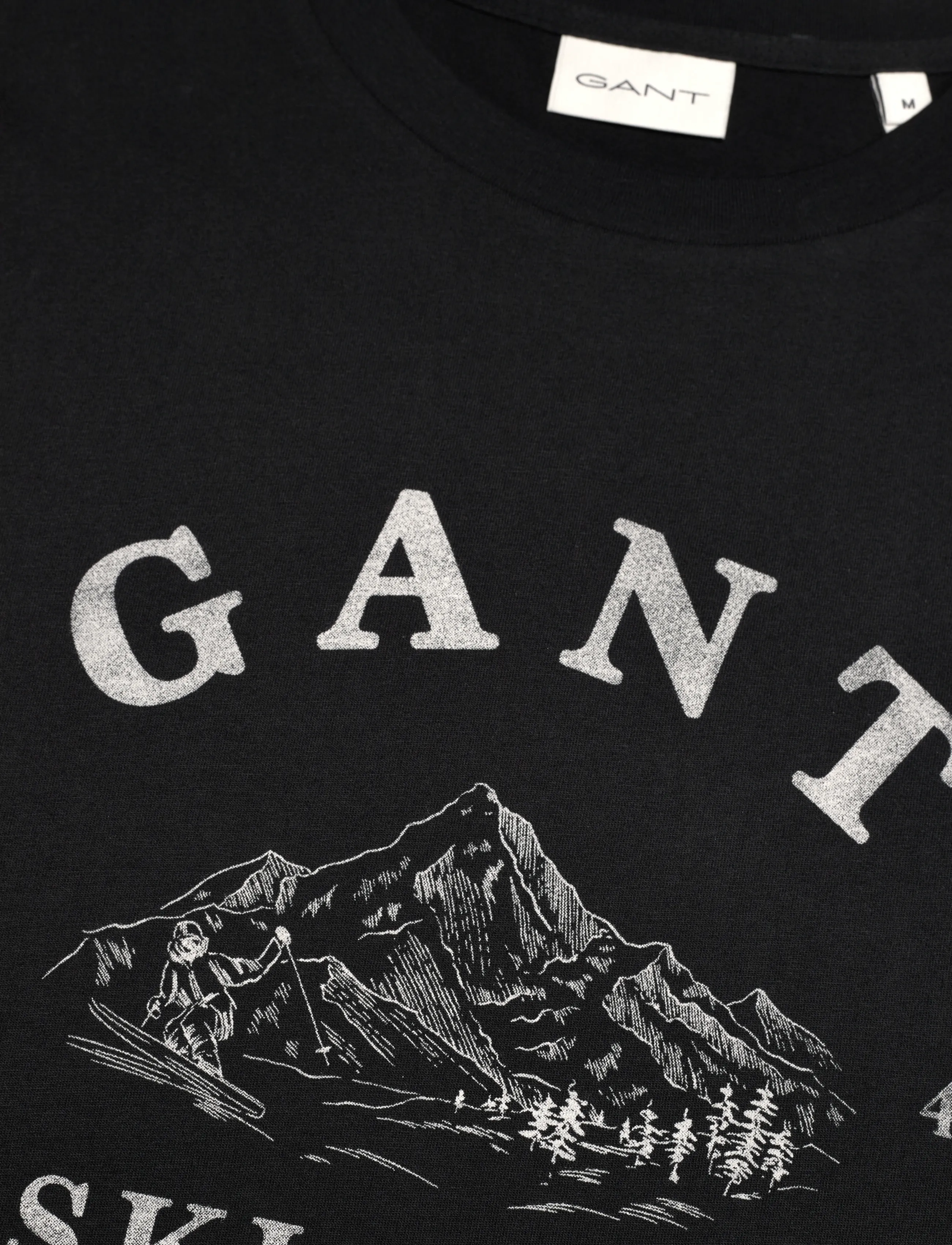 Gant - GRAPHIC SS T-SHIRT - lühikeste varrukatega t-särgid - black - 2
