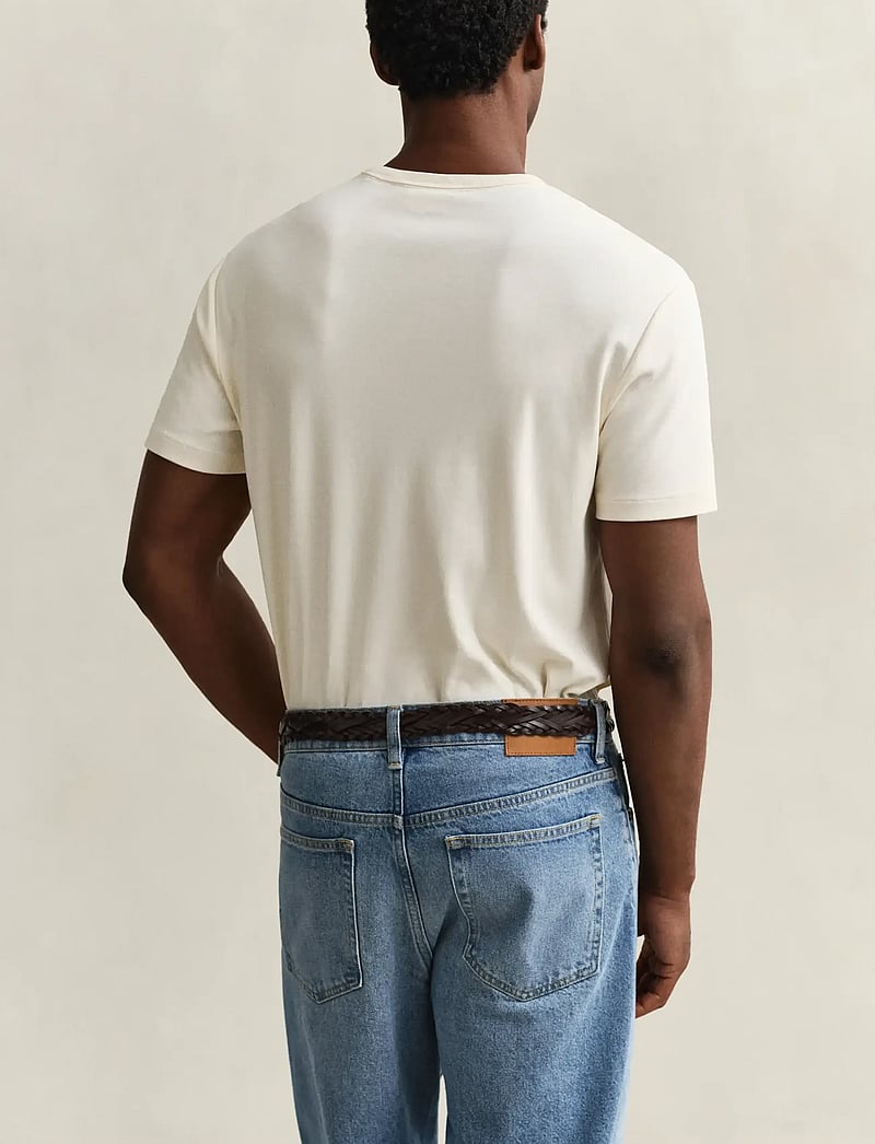 Gant - INTERLOCK SS TSHIRT - krótki rękaw - creamed white - 2