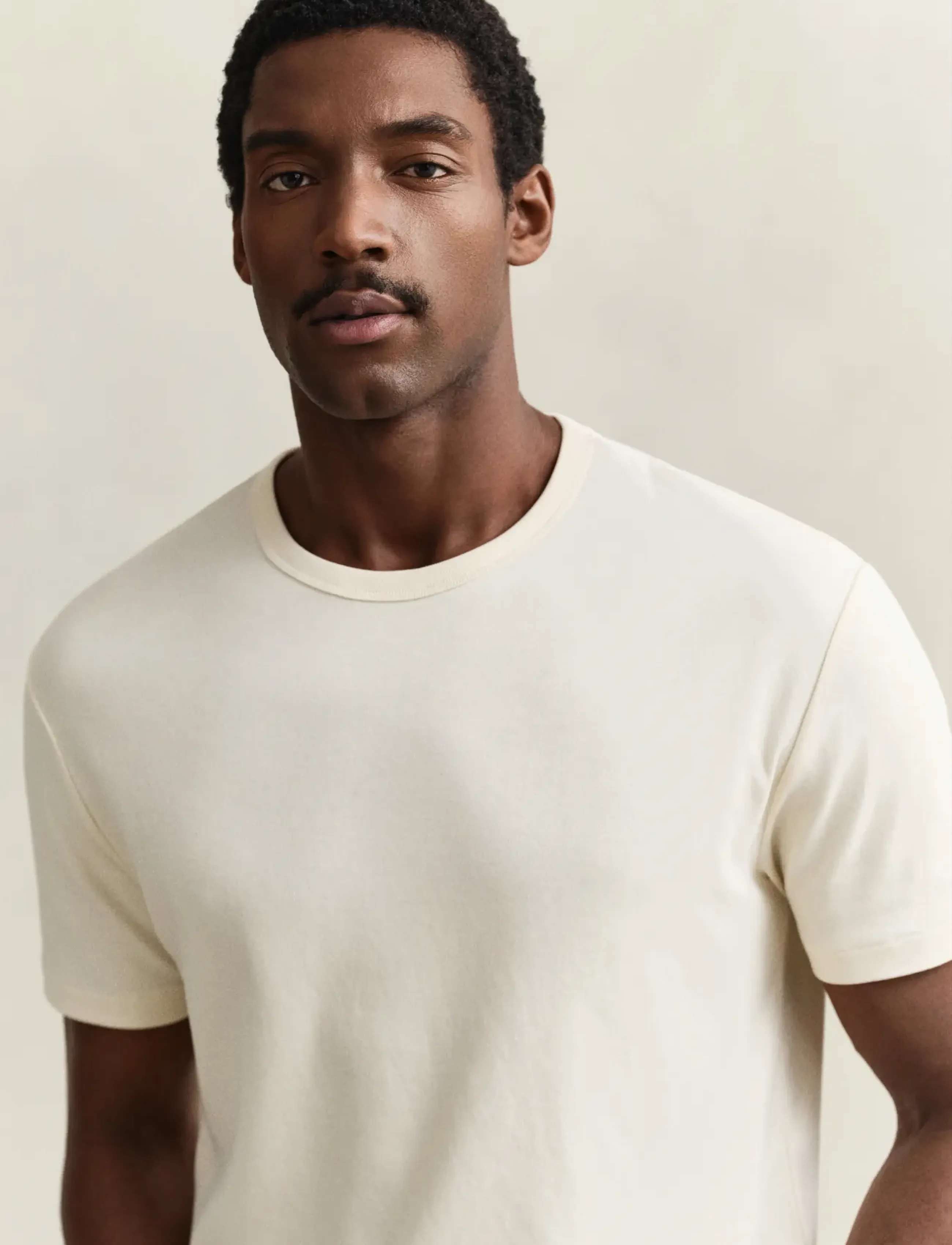 Gant - INTERLOCK SS TSHIRT - kurzärmelig - creamed white - 3