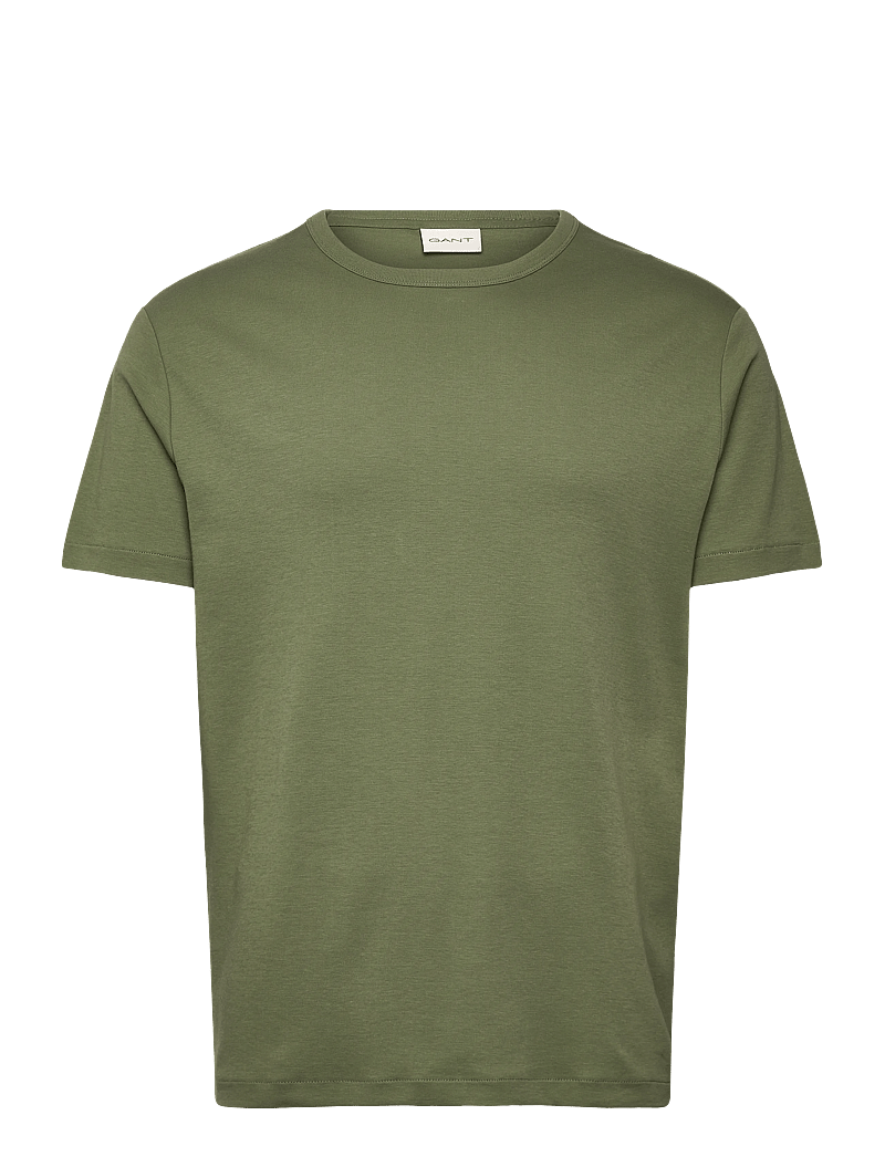 GANT - INTERLOCK SS TSHIRT - kurzärmelig - dry herb green - 1