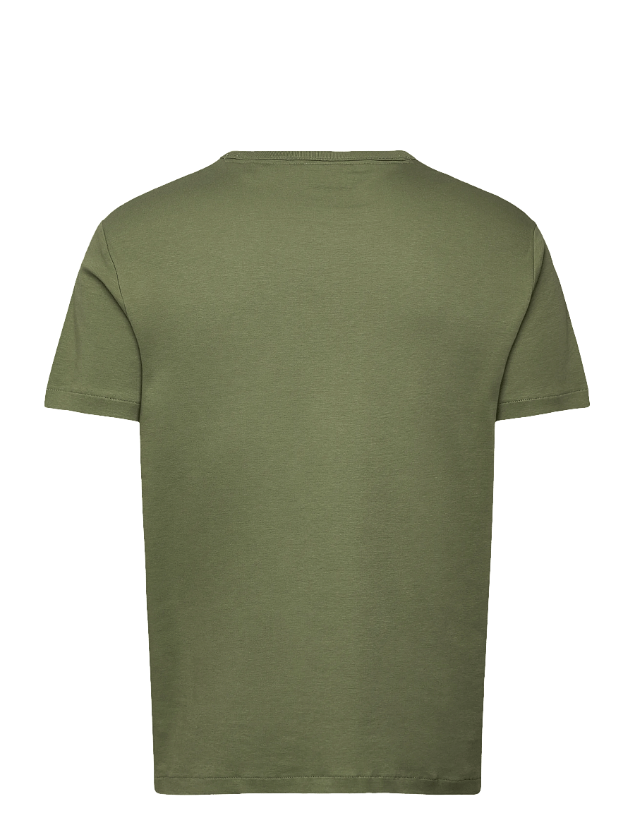 Gant - INTERLOCK SS TSHIRT - kortärmade t-shirts - dry herb green - 2