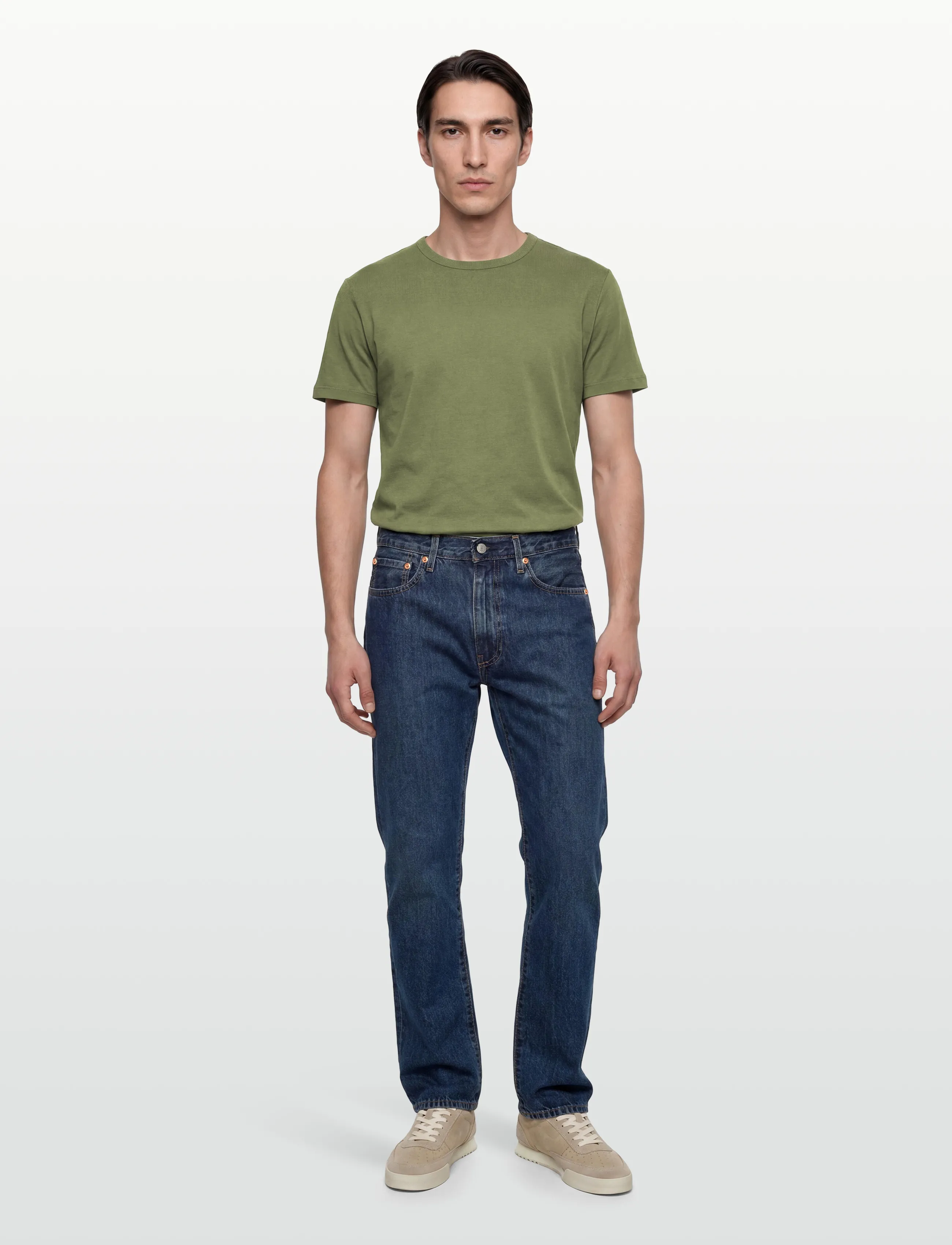 GANT INTERLOCK SS TSHIRT - Kleidung - DRY HERB GREEN / khaki/green