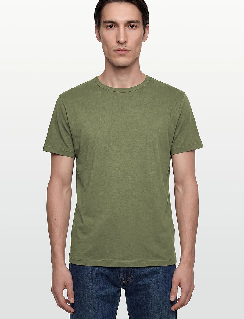 GANT - INTERLOCK SS TSHIRT - kurzärmelig - dry herb green - 3