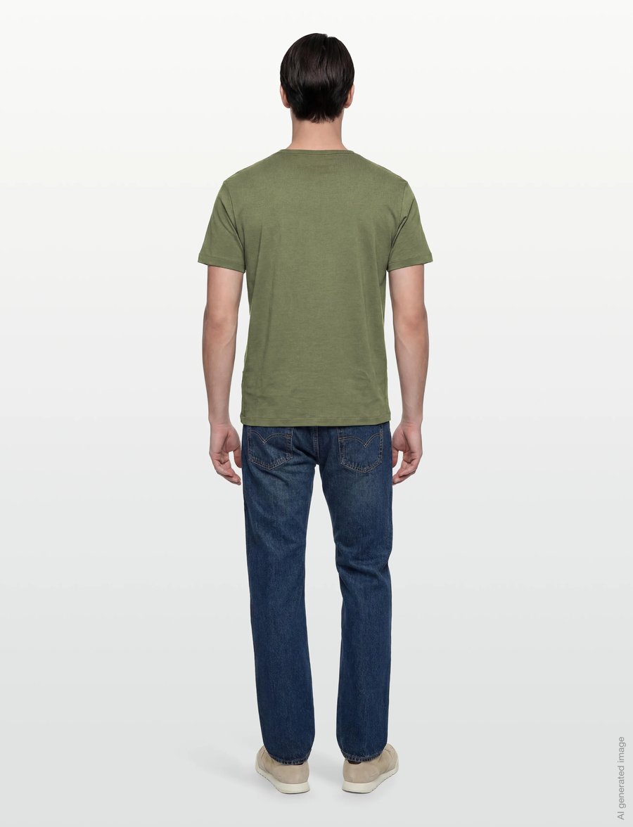 Gant - INTERLOCK SS TSHIRT - kortärmade t-shirts - dry herb green - 4